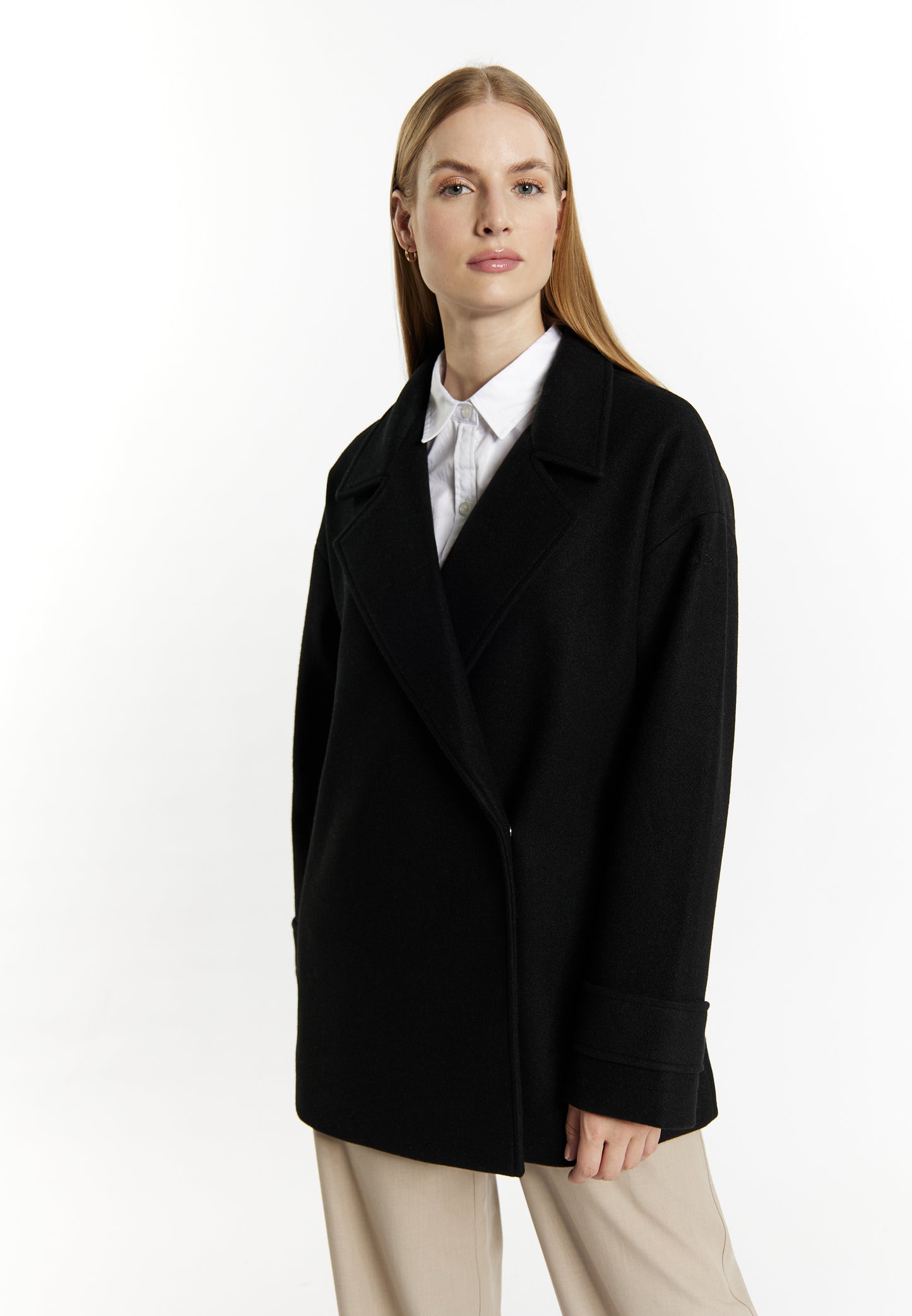 DreiMaster Klassik women's transitional jacket in a wool look