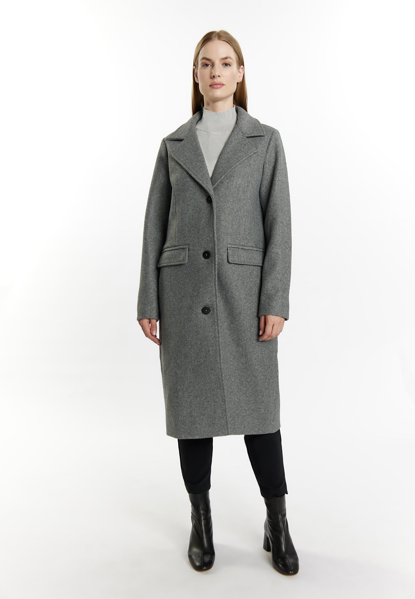 DreiMaster Klassik women's transitional jacket in a wool look