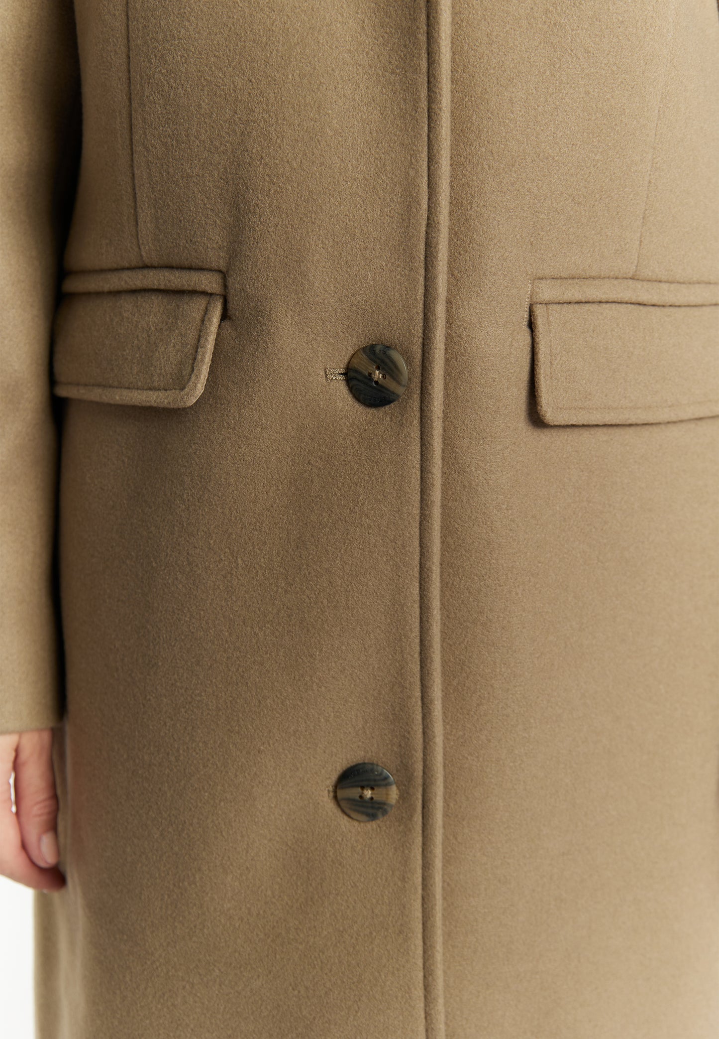DreiMaster Klassik women's transitional jacket in a wool look