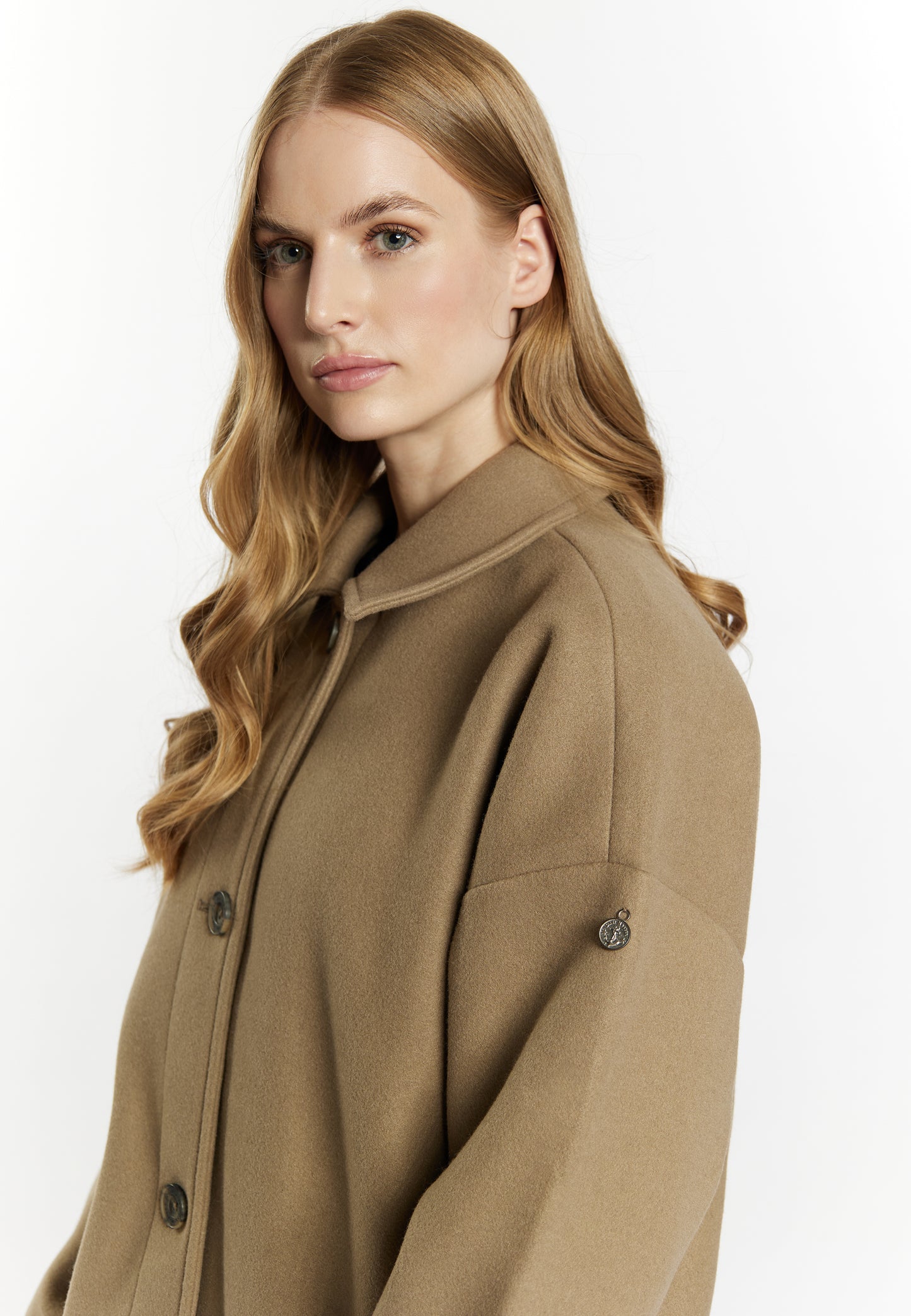 DreiMaster Vintage women's transitional coat in a wool look