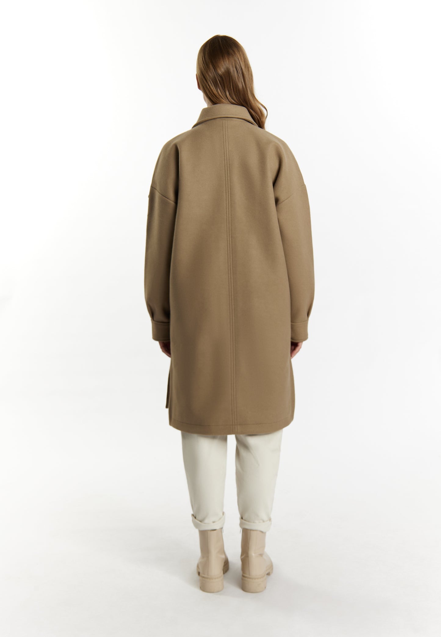 DreiMaster Vintage women's transitional coat in a wool look