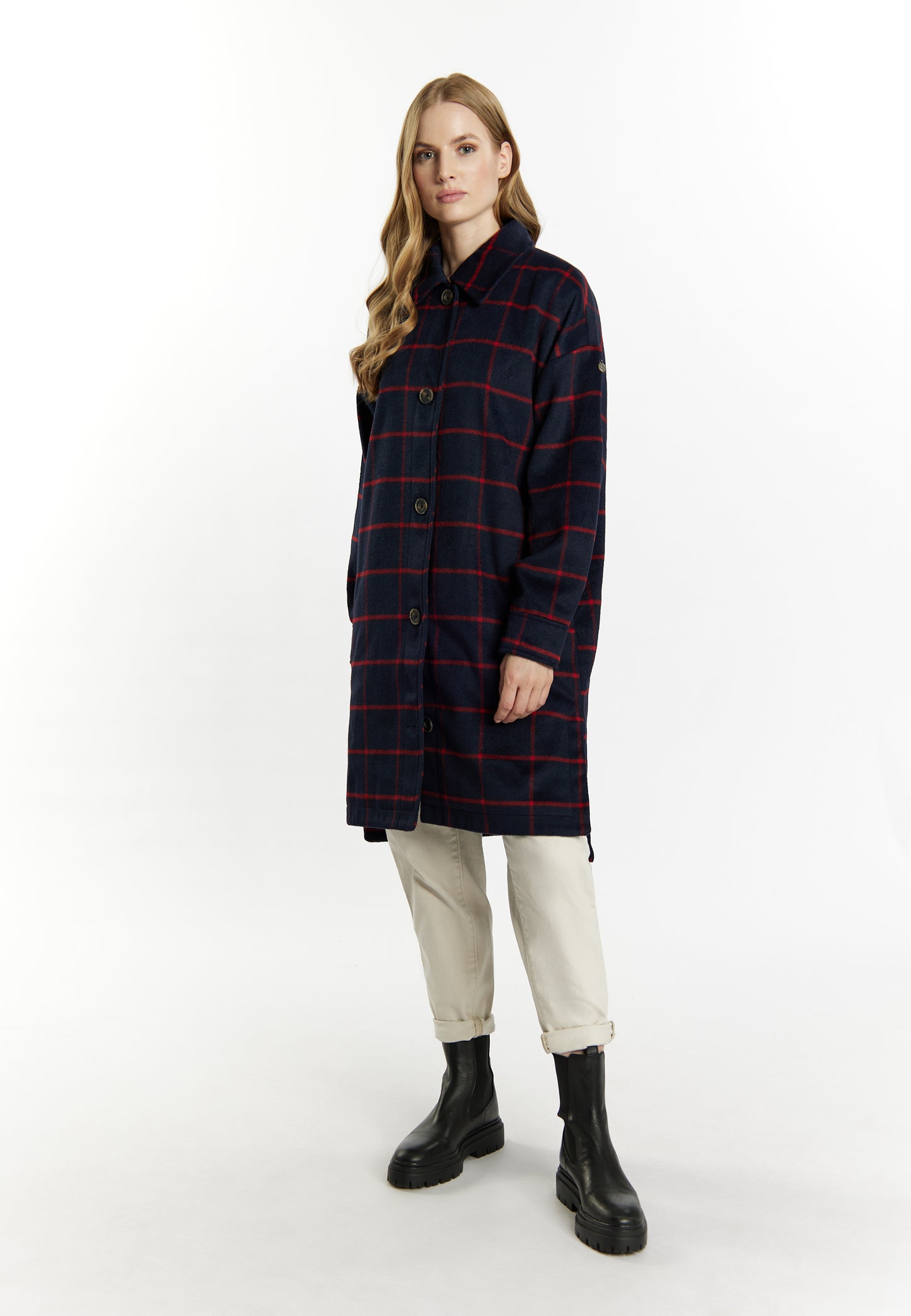 DreiMaster Vintage women's transitional coat in a wool look