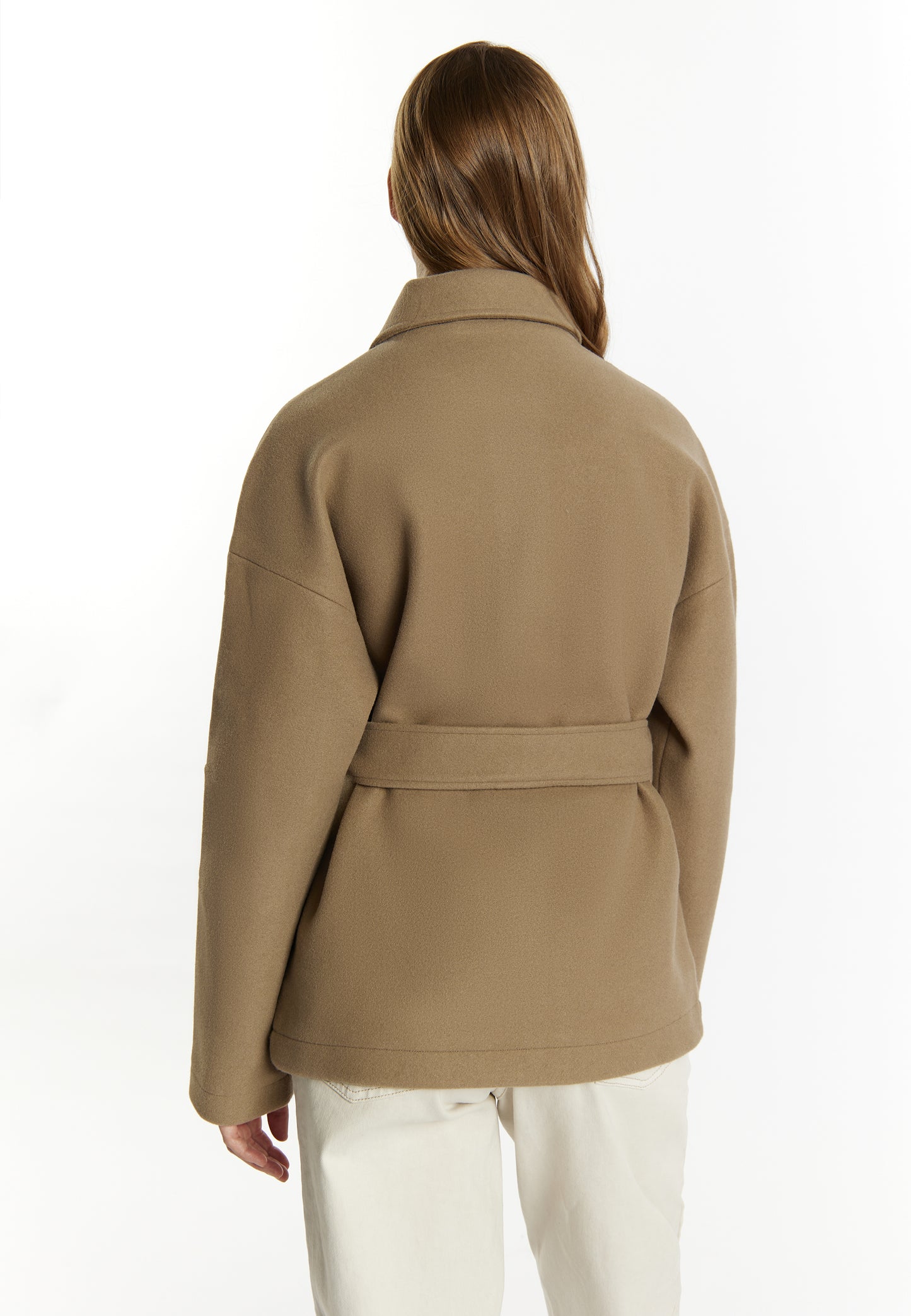 DreiMaster Vintage women's transitional jacket in a wool look
