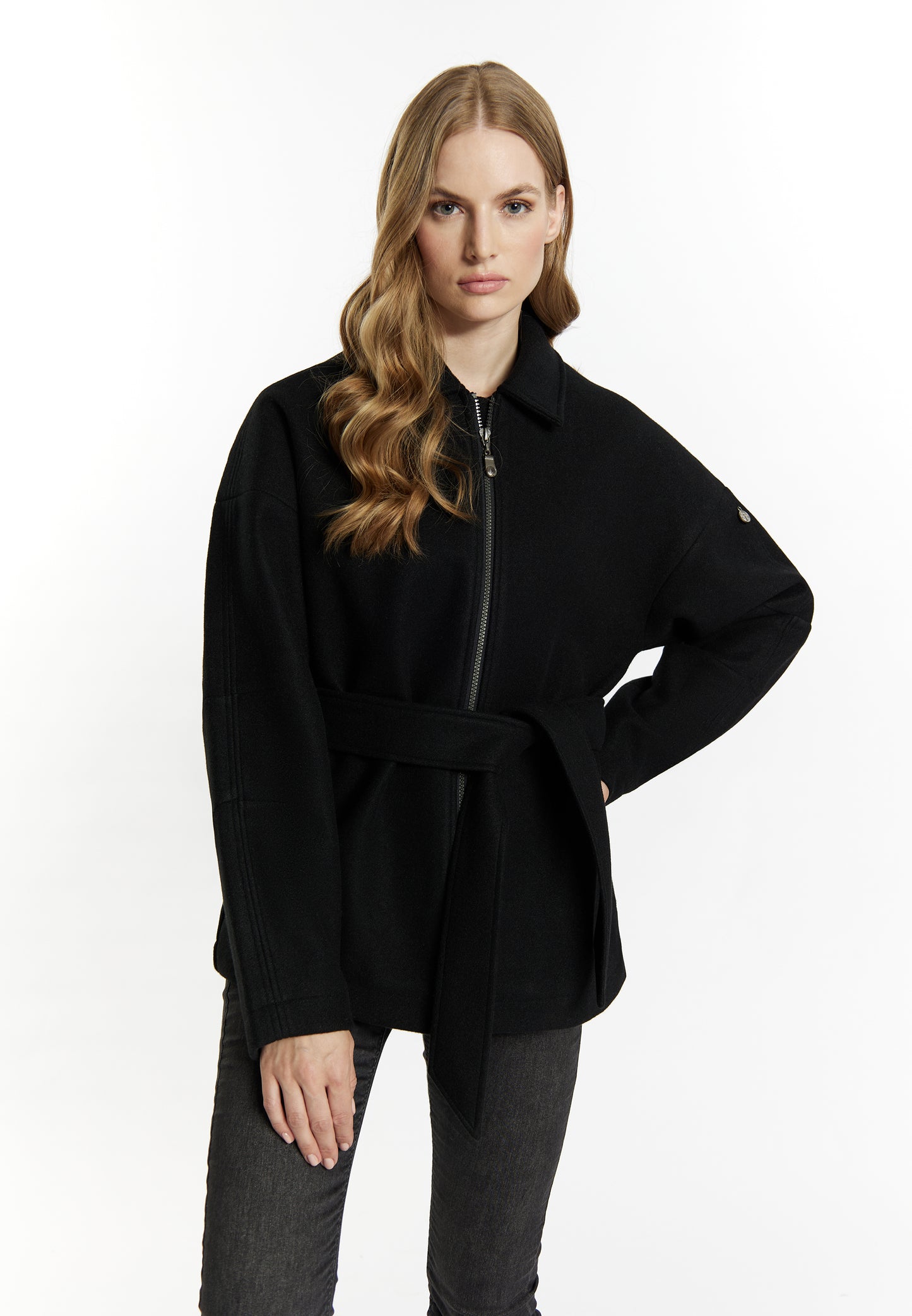 DreiMaster Vintage women's transitional jacket in a wool look