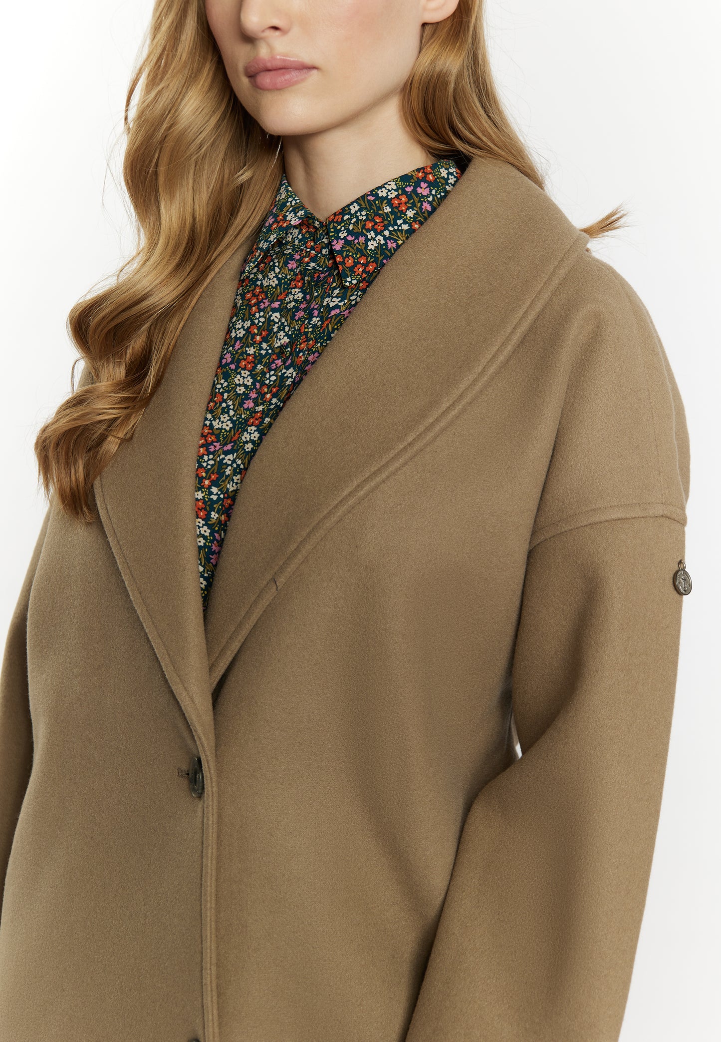 DreiMaster Vintage women's transitional coat in a wool look