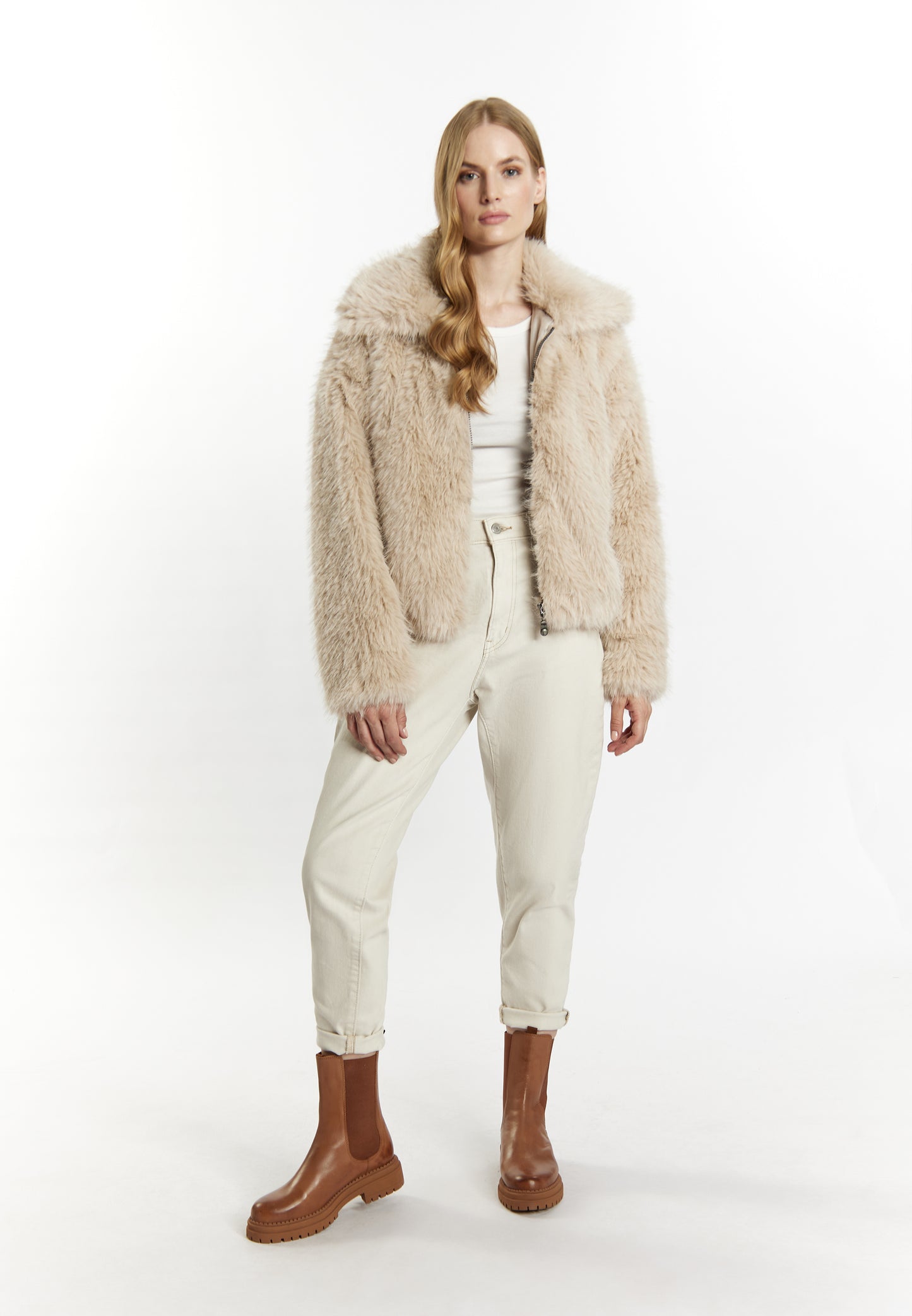 DreiMaster Vintage women's faux fur jacket