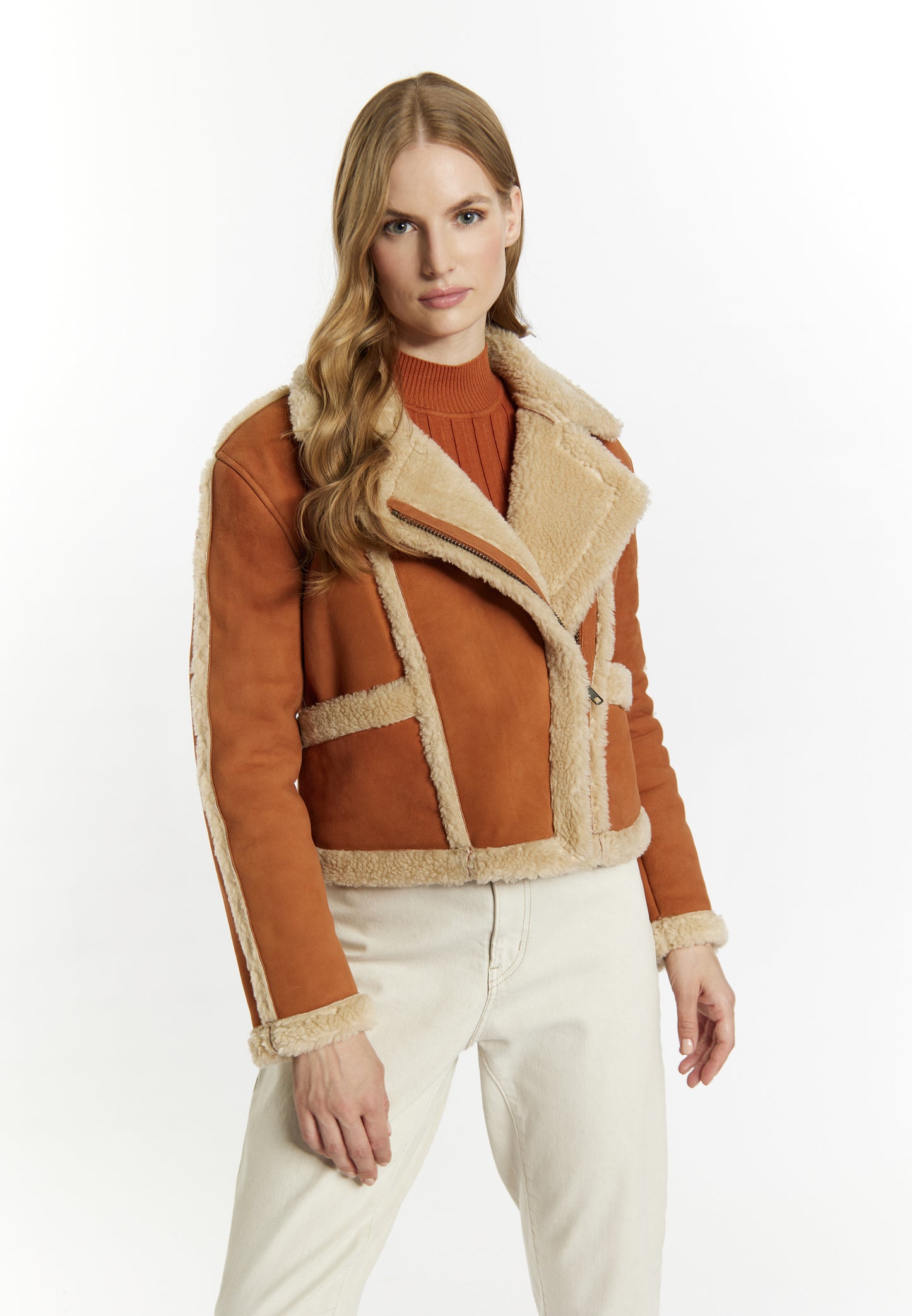 DreiMaster Vintage women's leather biker jacket