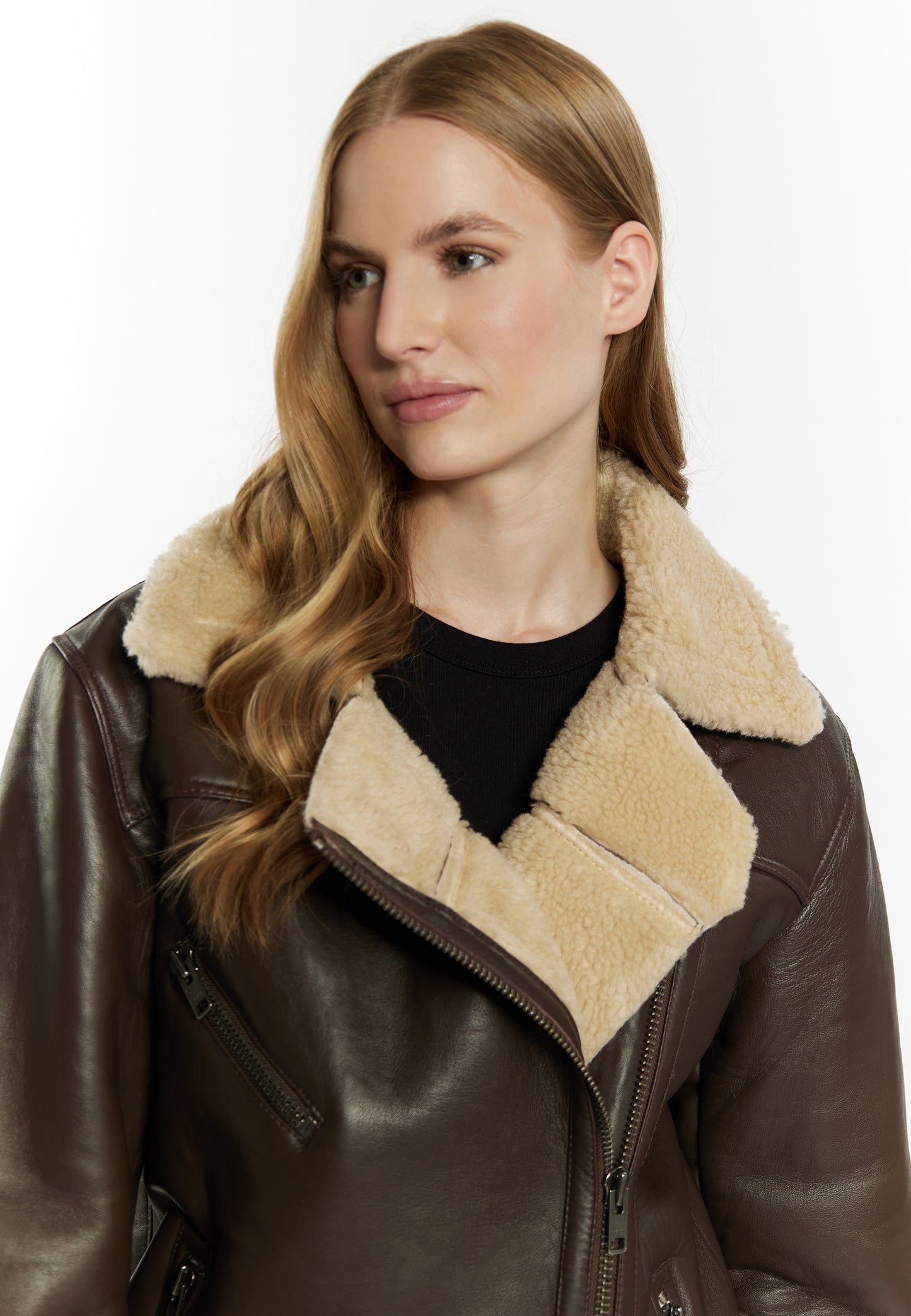 DreiMaster Vintage women's leather biker jacket
