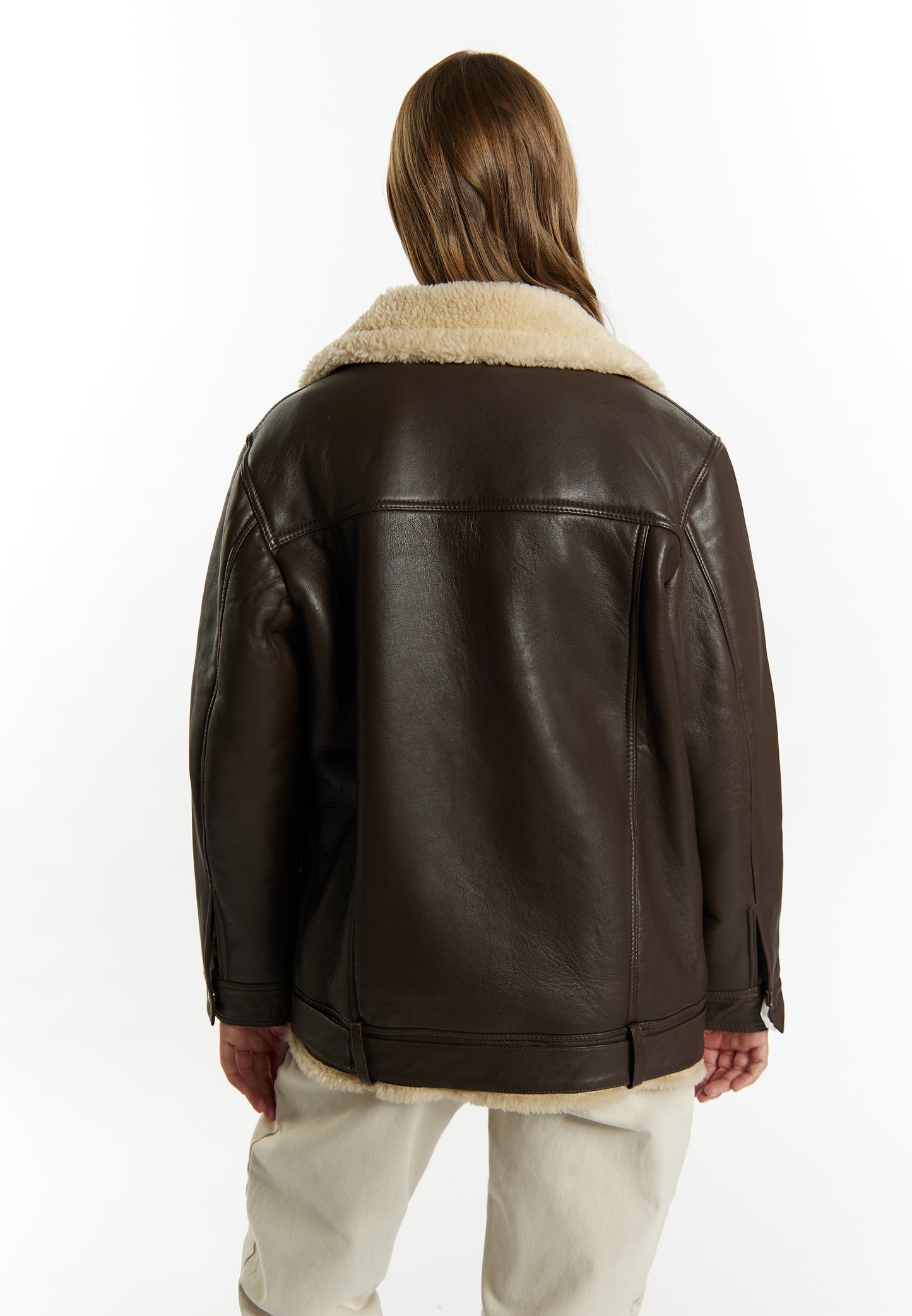 DreiMaster Vintage women's leather biker jacket