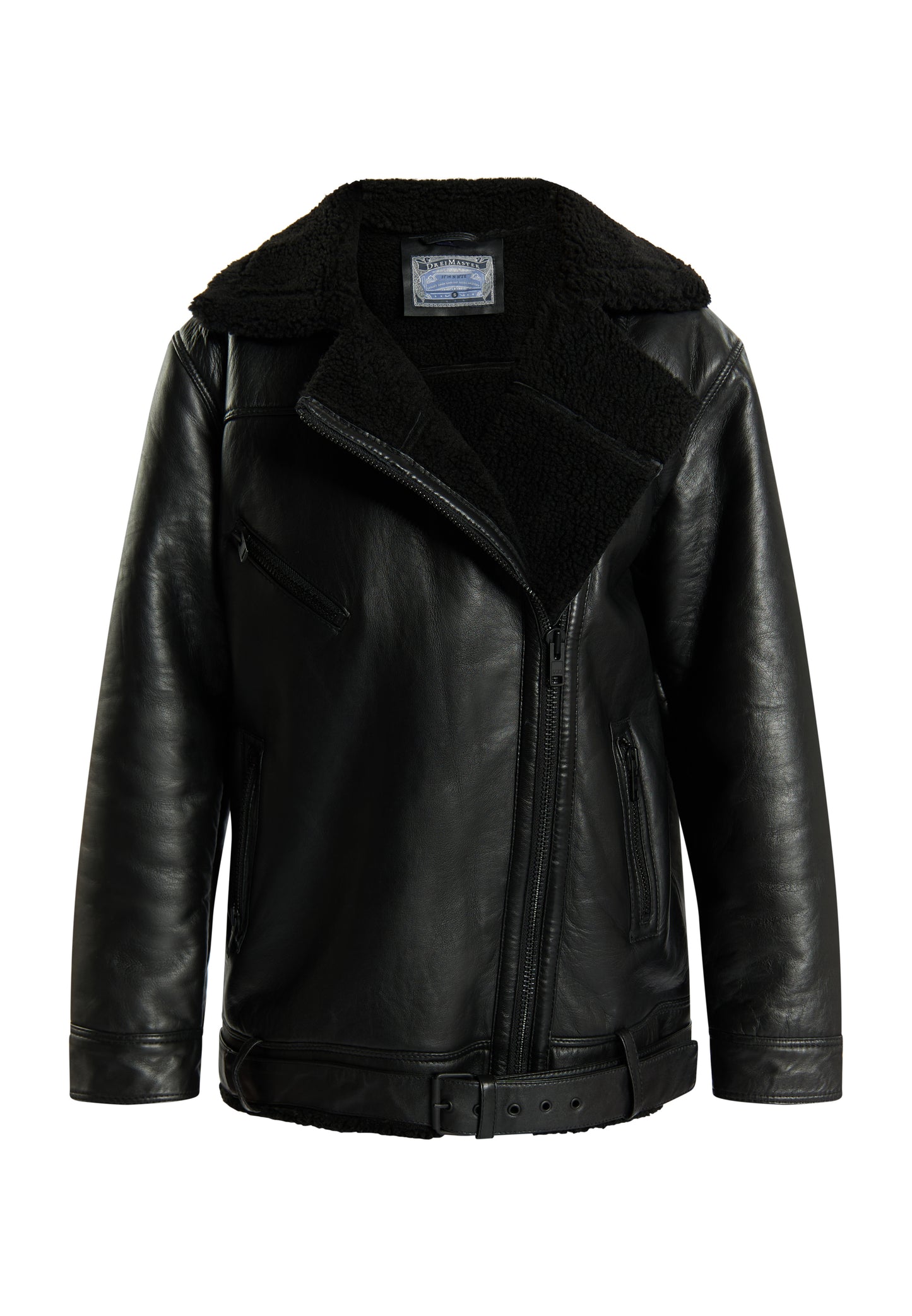 DreiMaster Vintage women's leather biker jacket