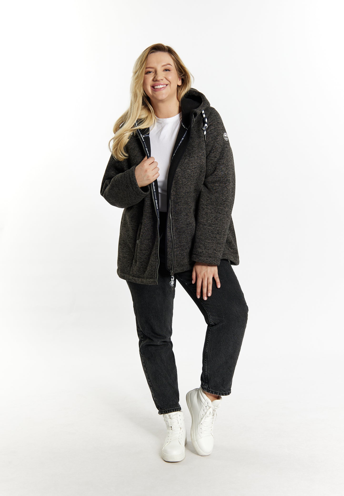 Schmuddelwedda women's knitted fleece jacket