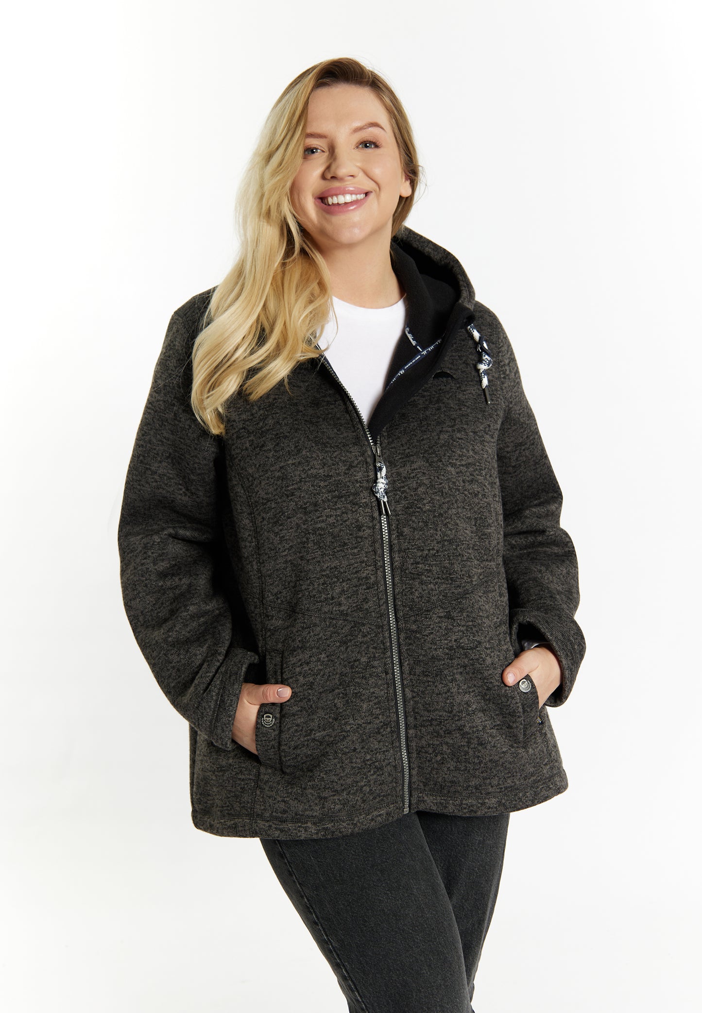 Schmuddelwedda women's knitted fleece jacket