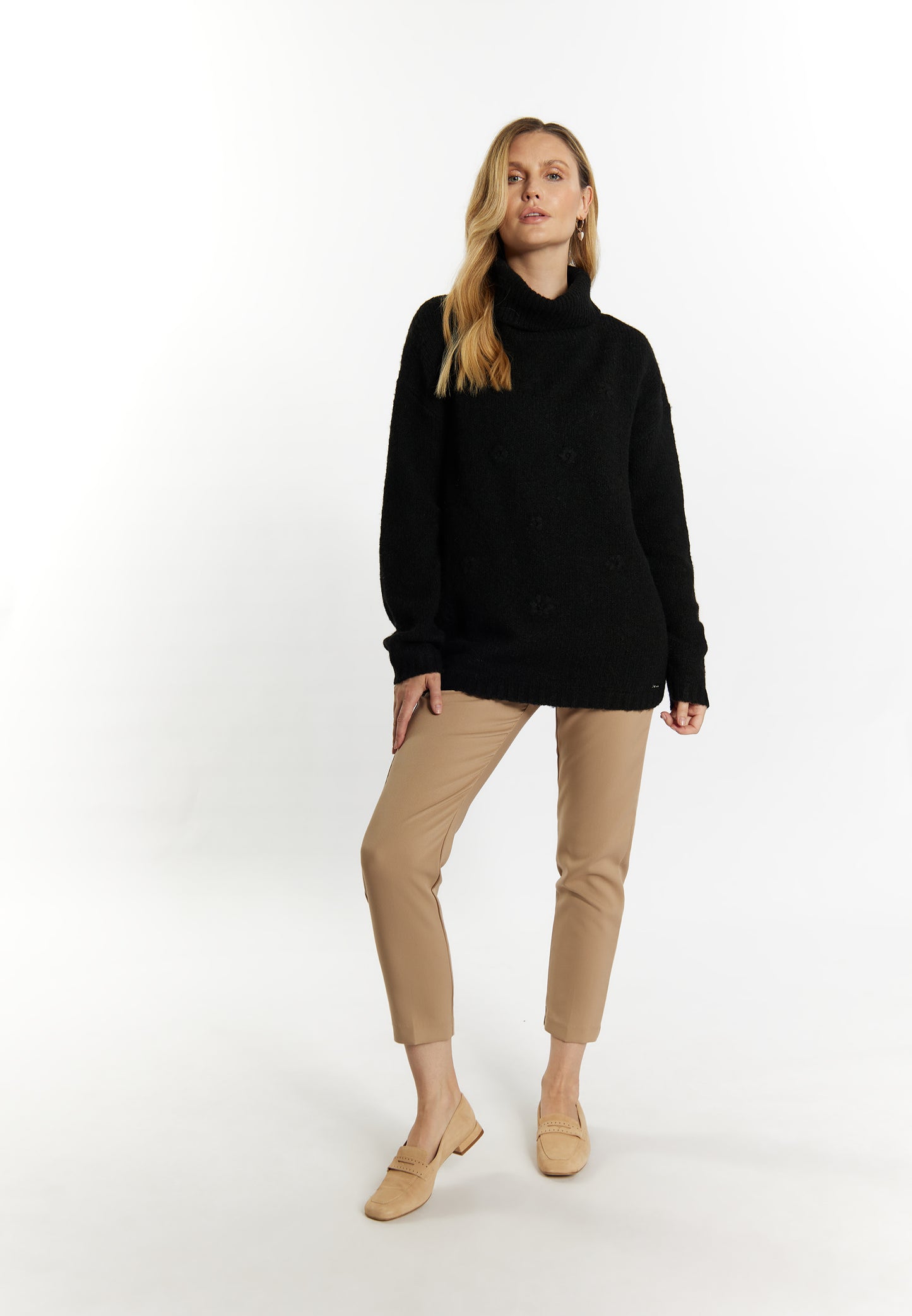 usha women's turtleneck sweater