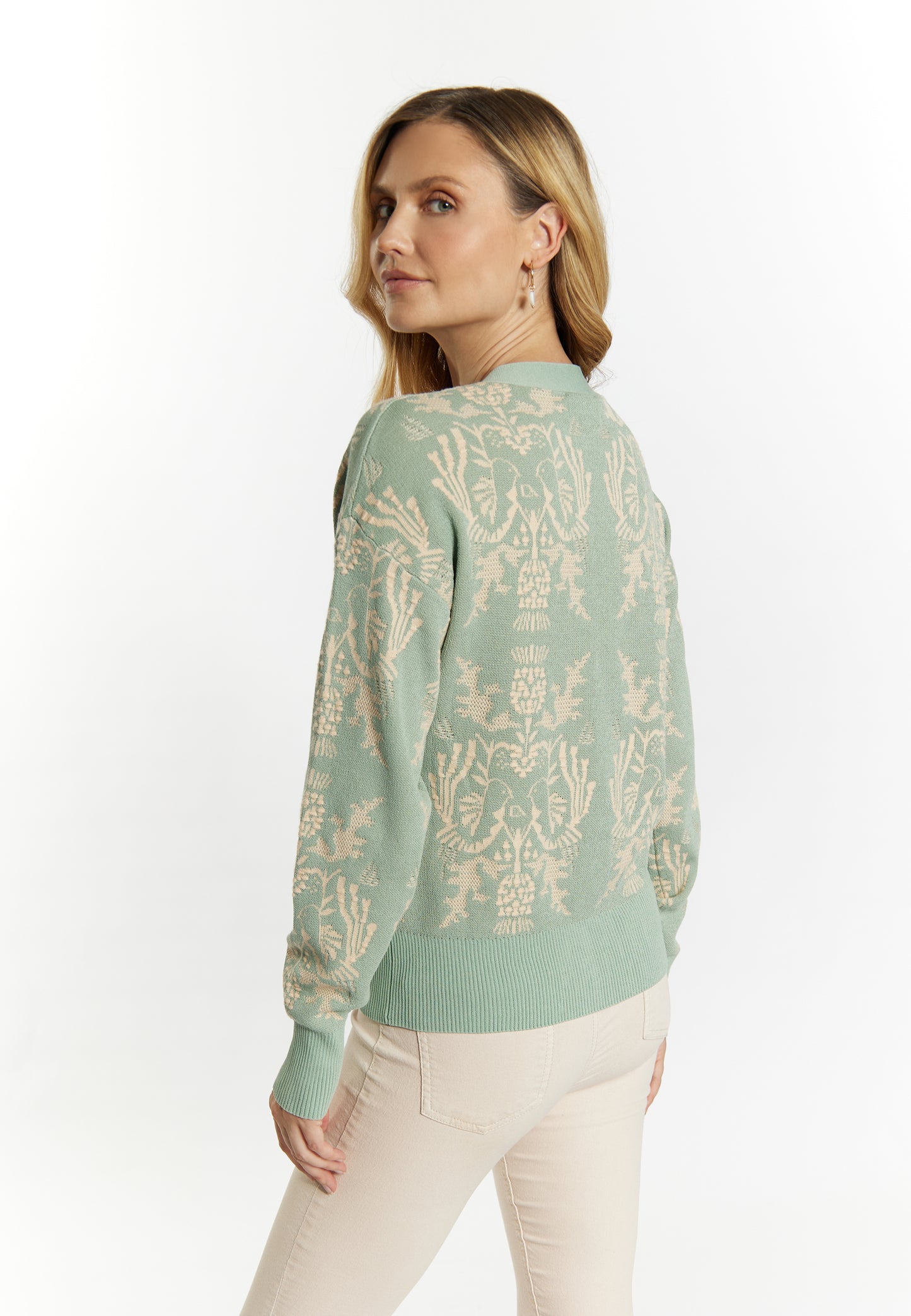 usha women's knit cardigan