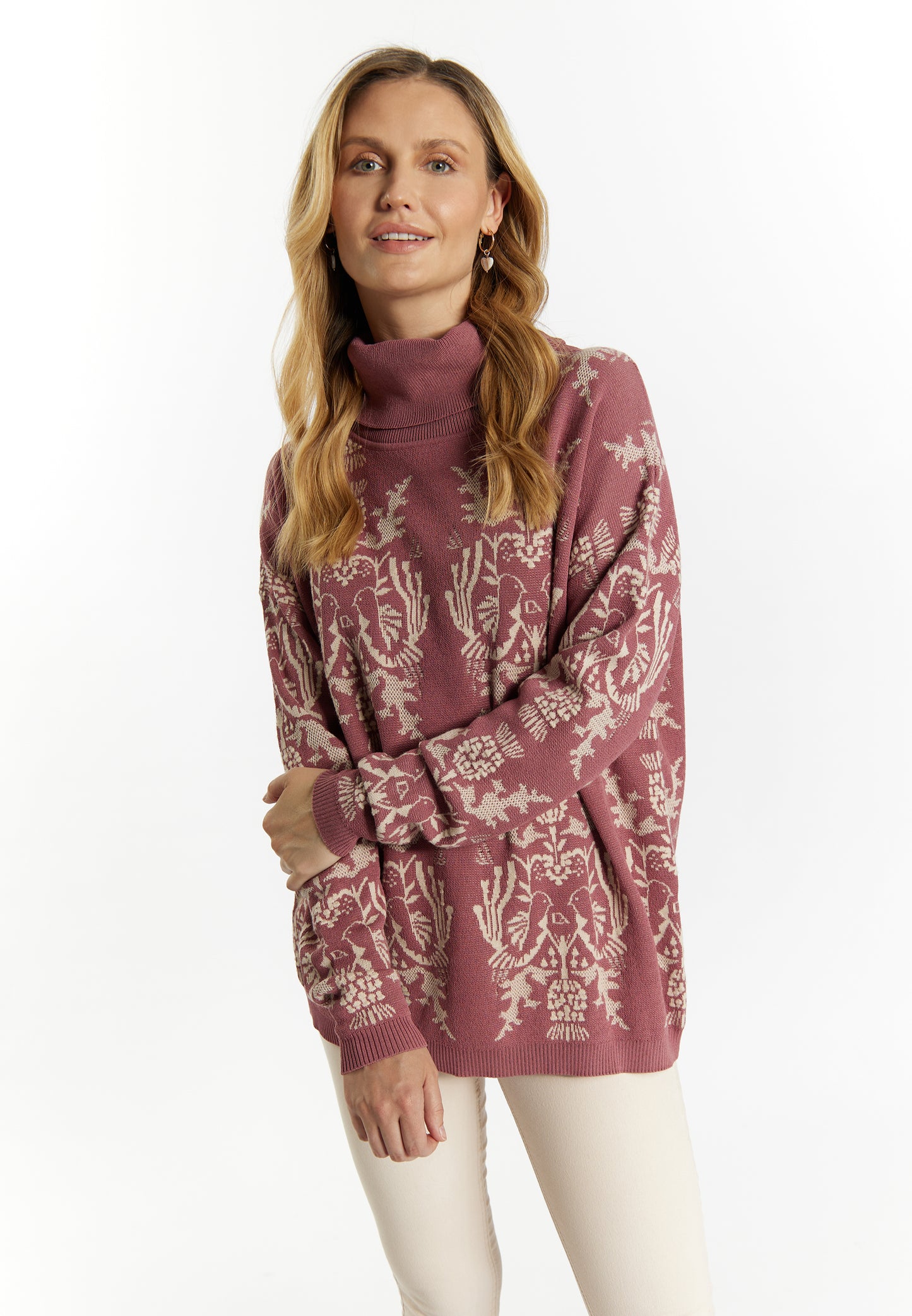 usha damski sweter dzianinowy