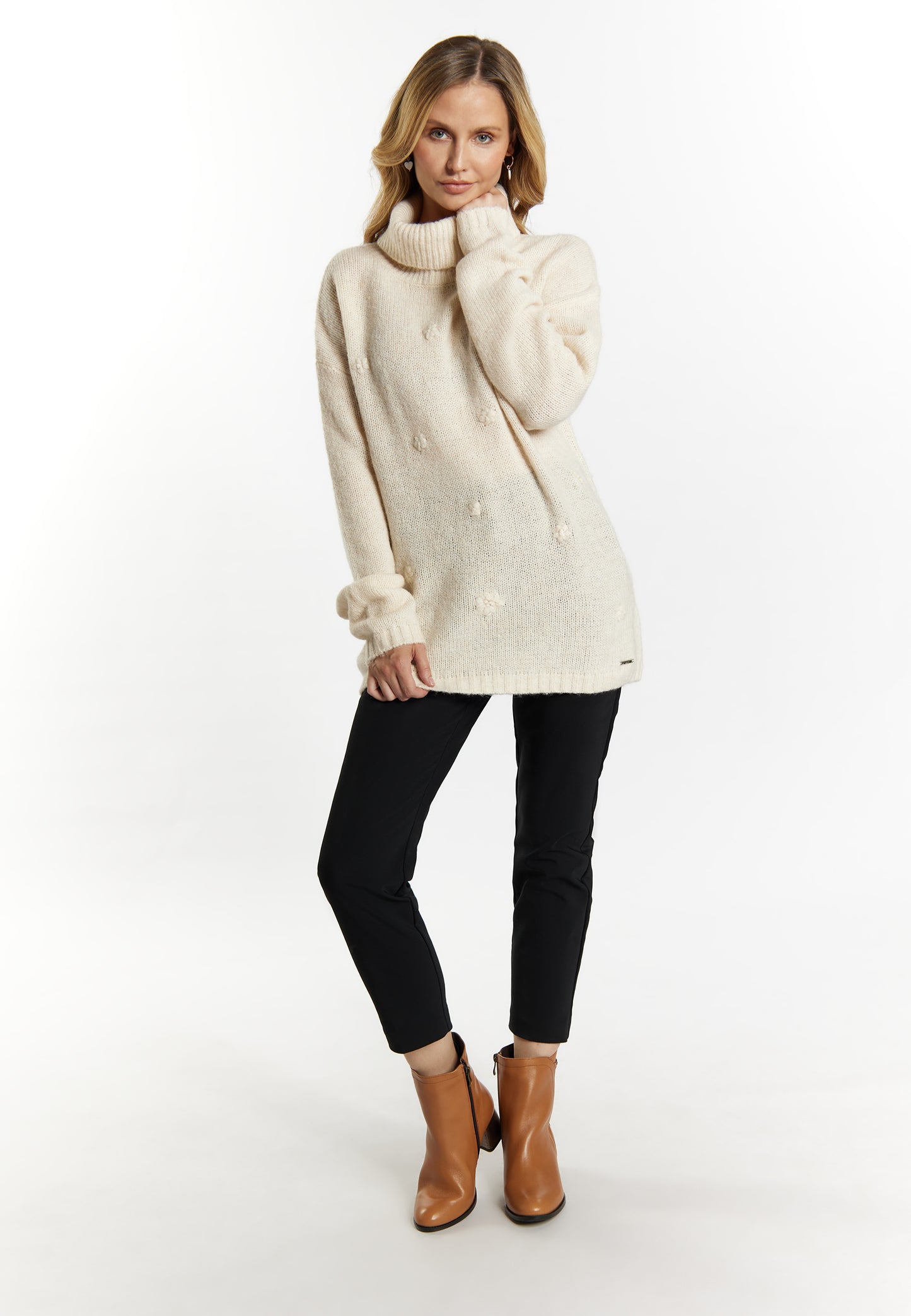 usha women's turtleneck sweater