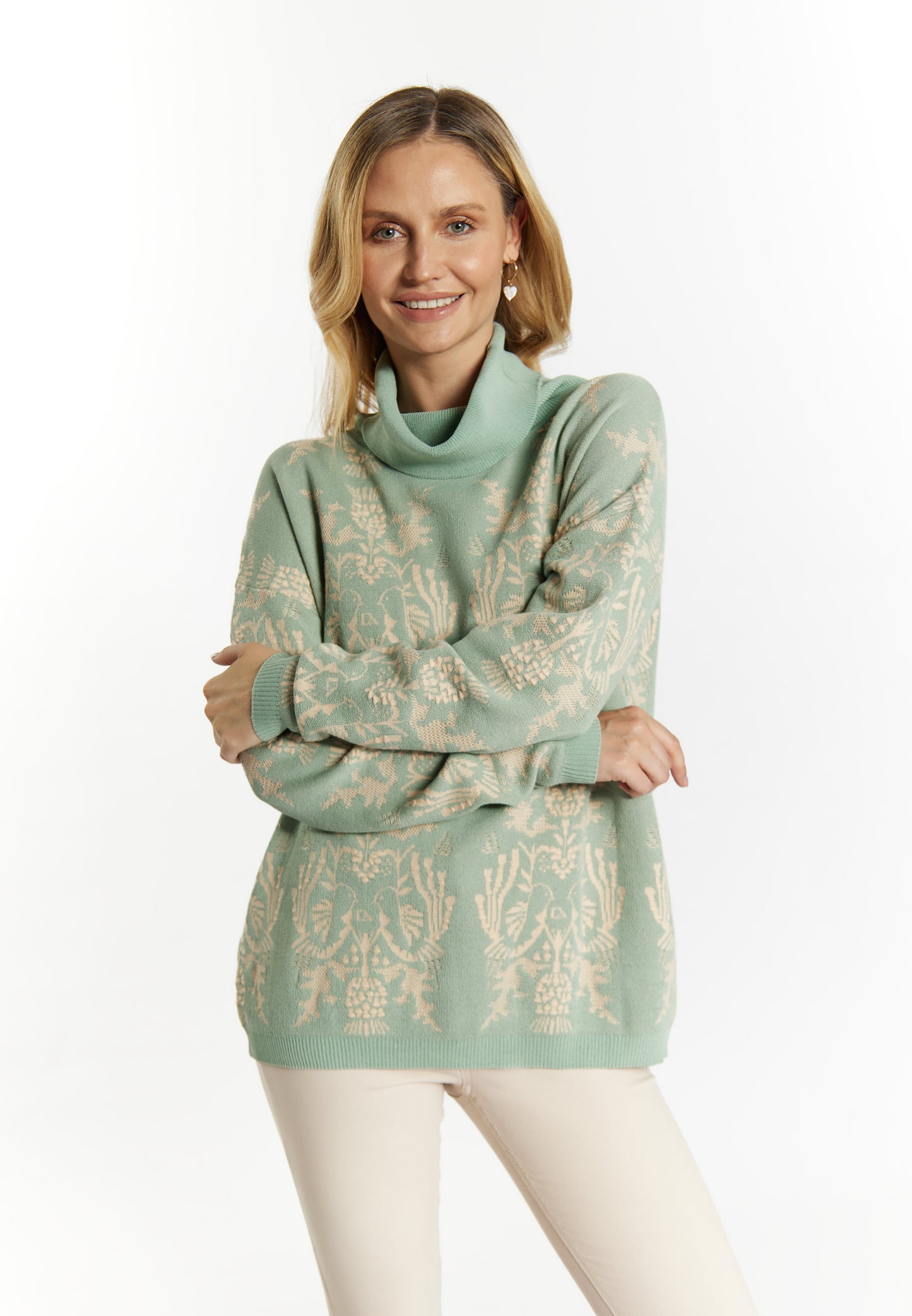 usha damski sweter dzianinowy