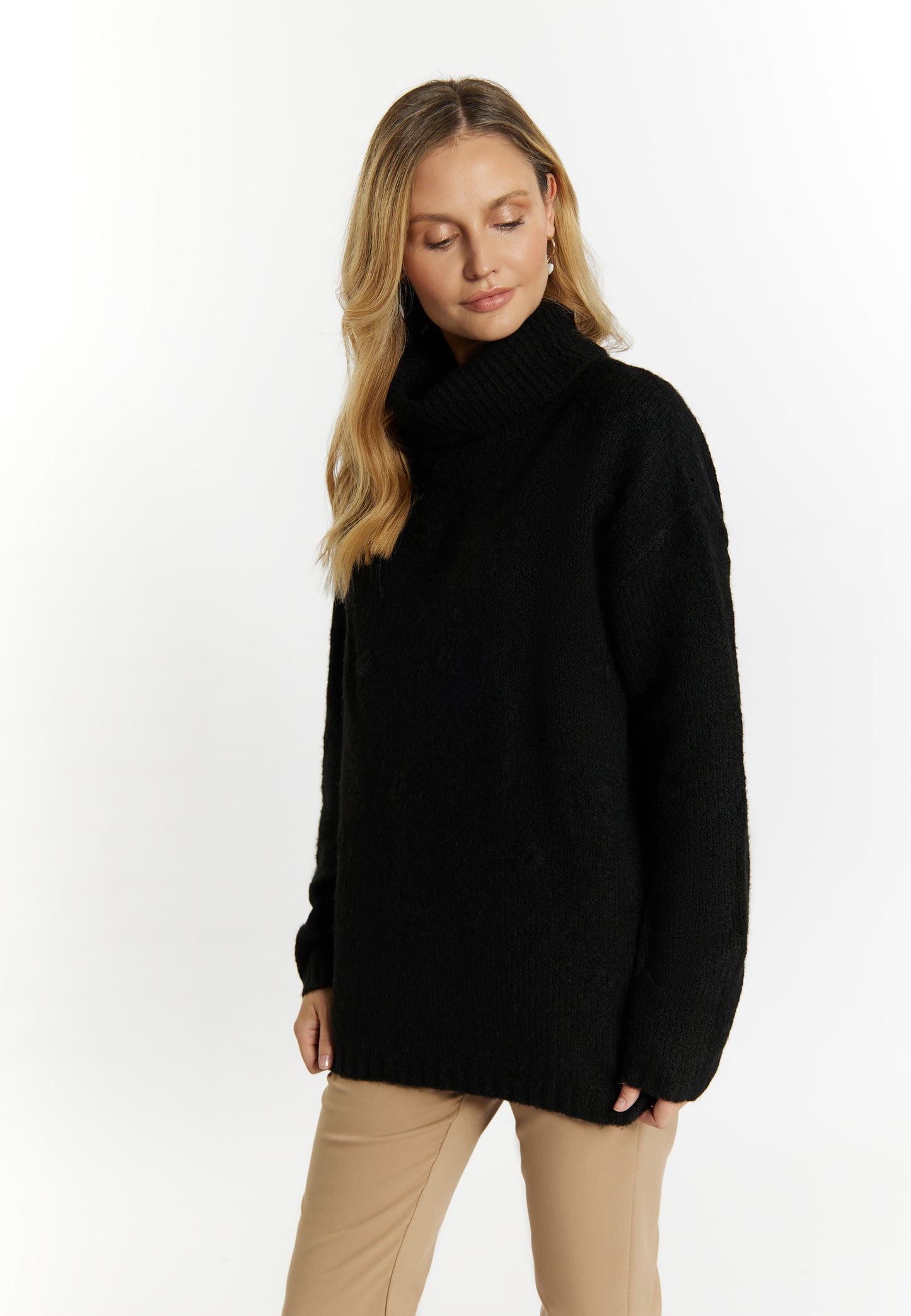usha women's turtleneck sweater