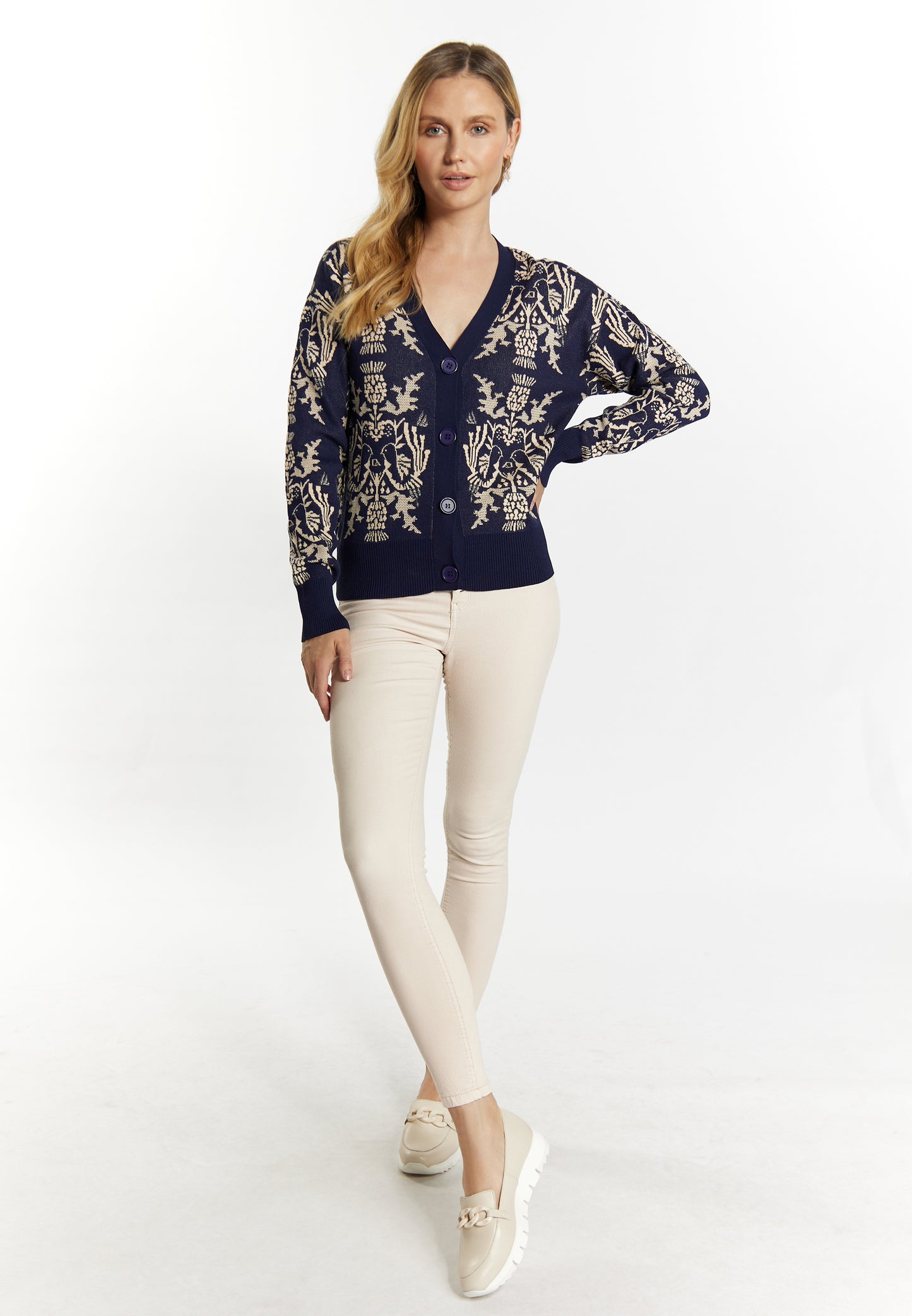 usha women's knit cardigan