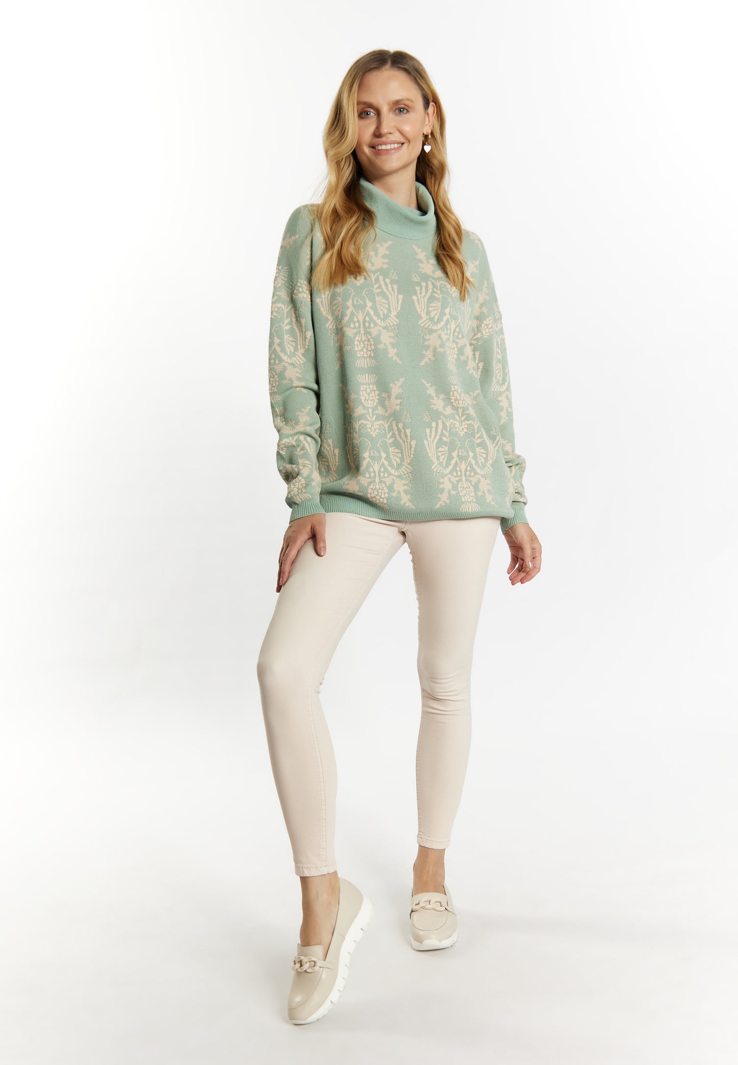 usha damski sweter dzianinowy