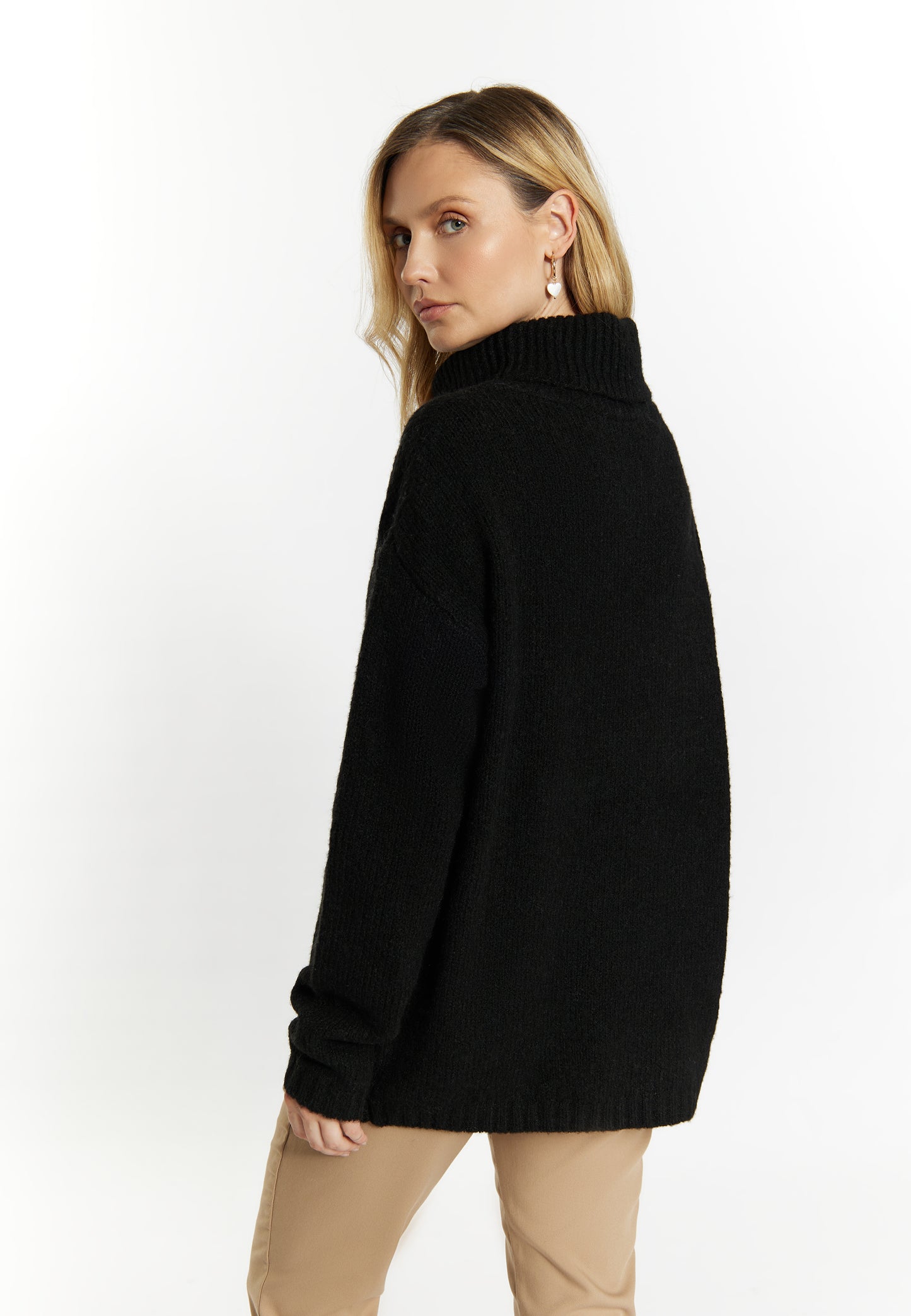 usha women's turtleneck sweater