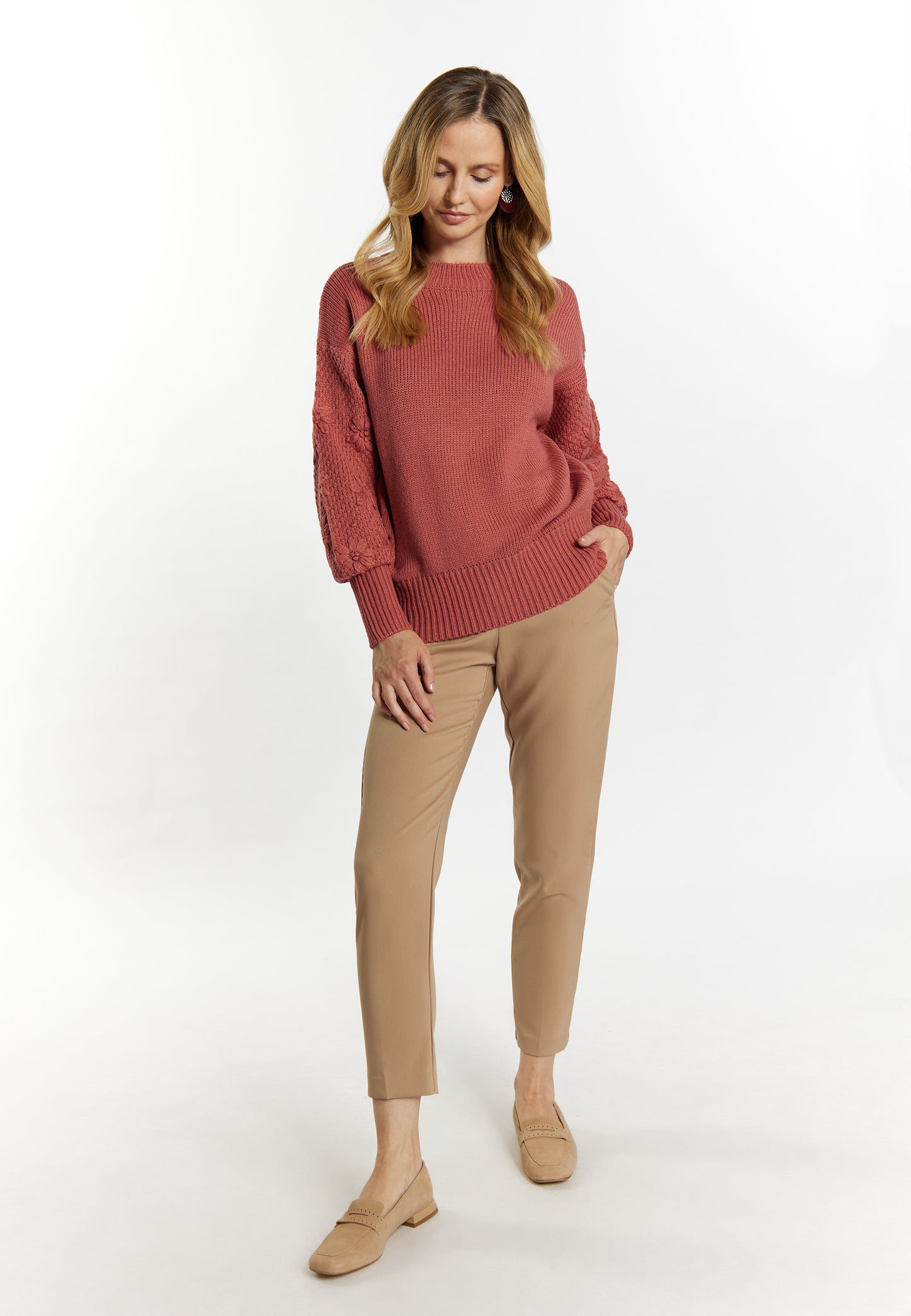 usha damski sweter dzianinowy