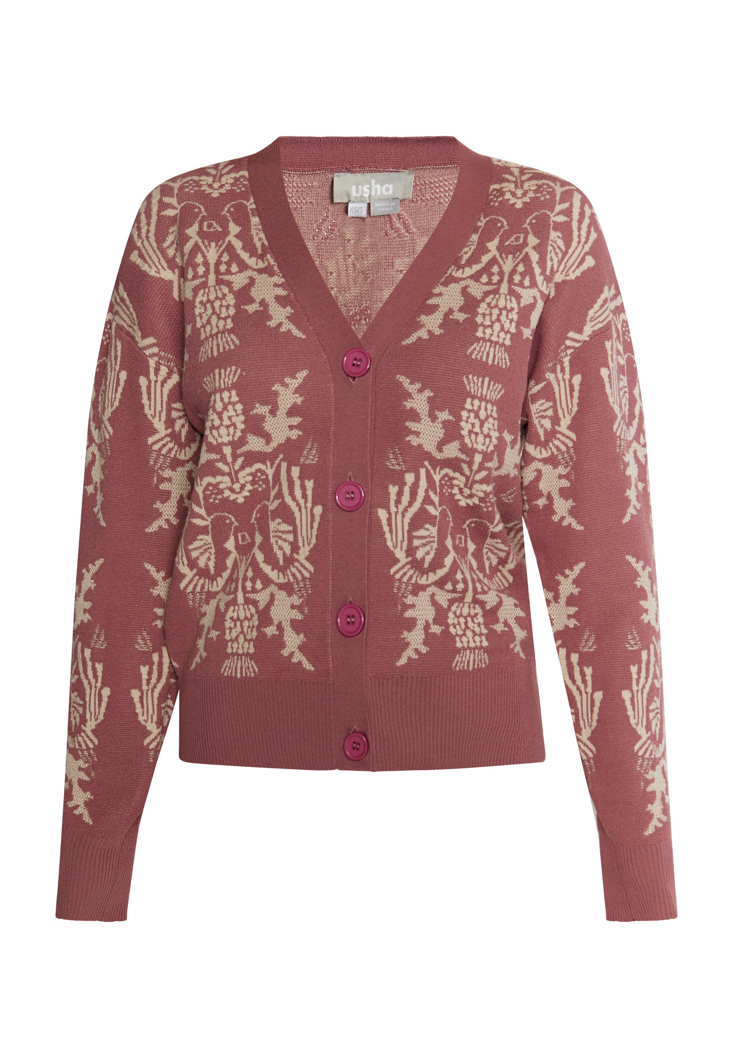 usha women's knit cardigan