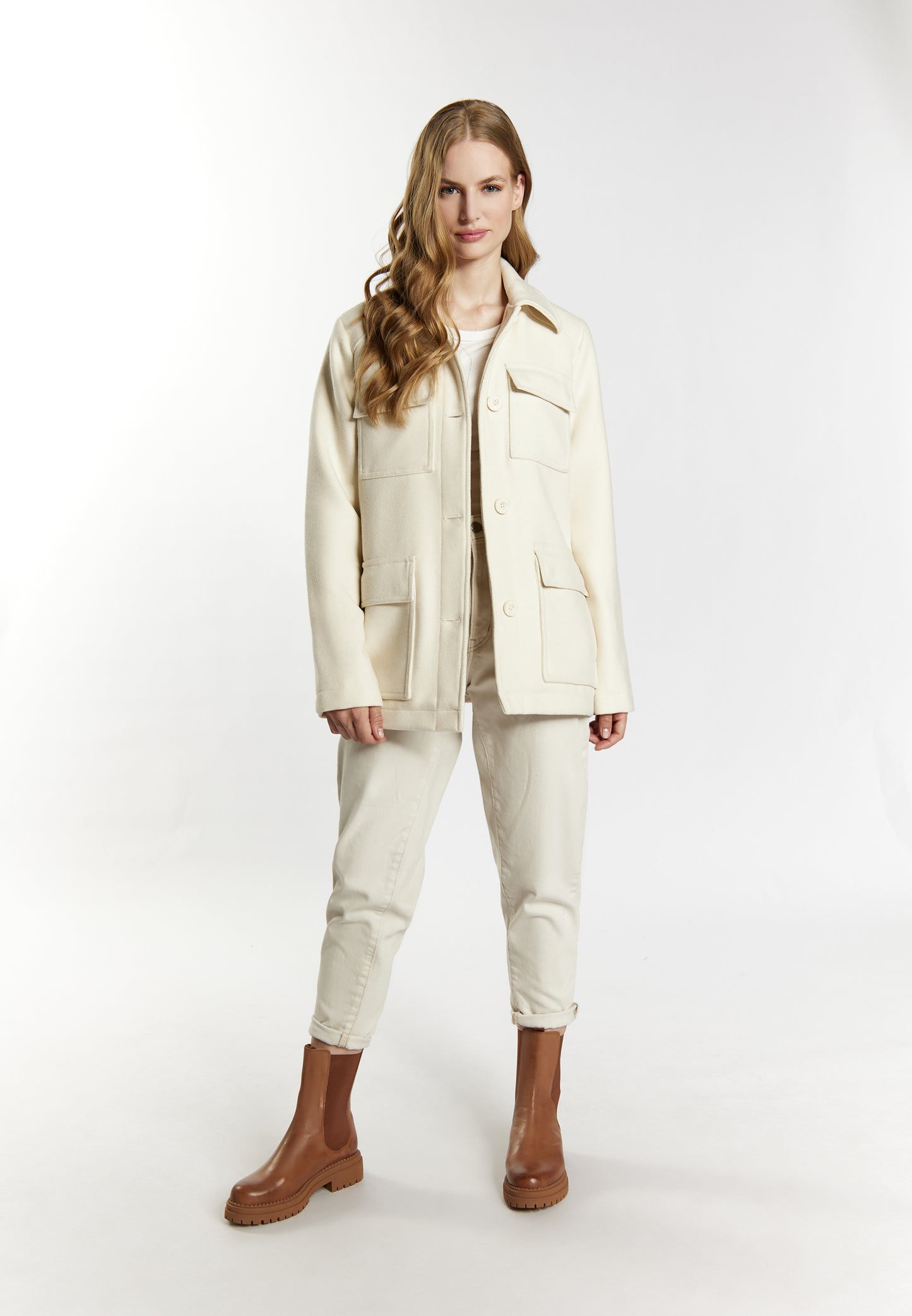 DreiMaster Vintage women's transitional jacket made from a wool blend