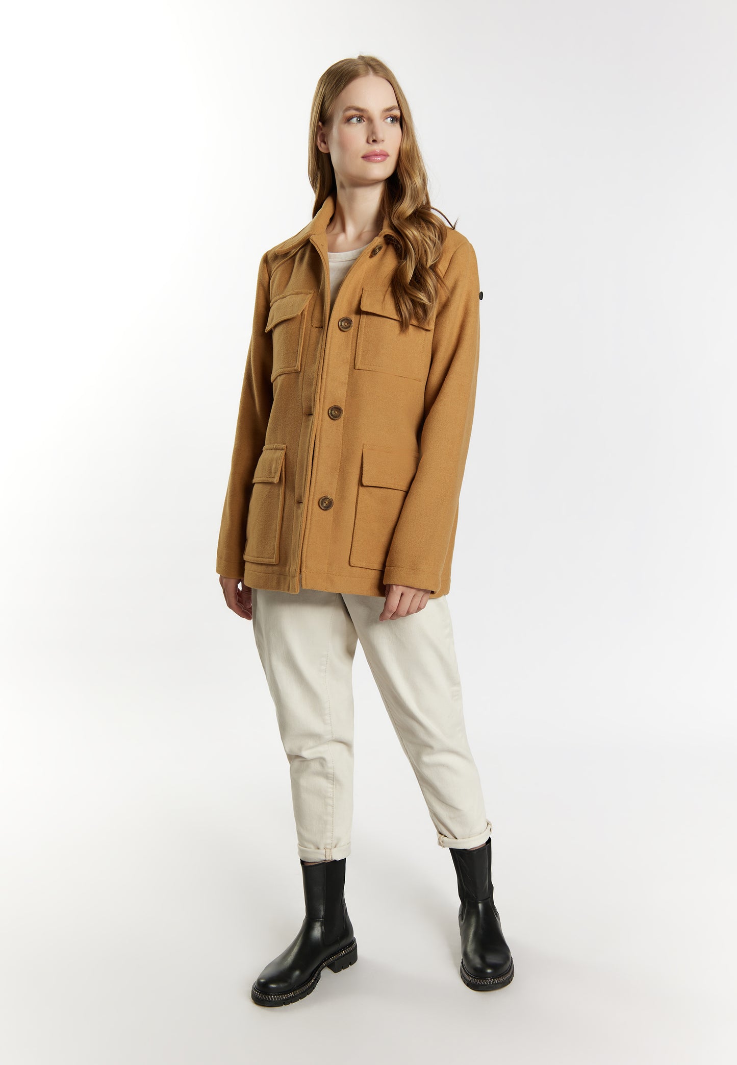 DreiMaster Vintage women's transitional jacket made from a wool blend