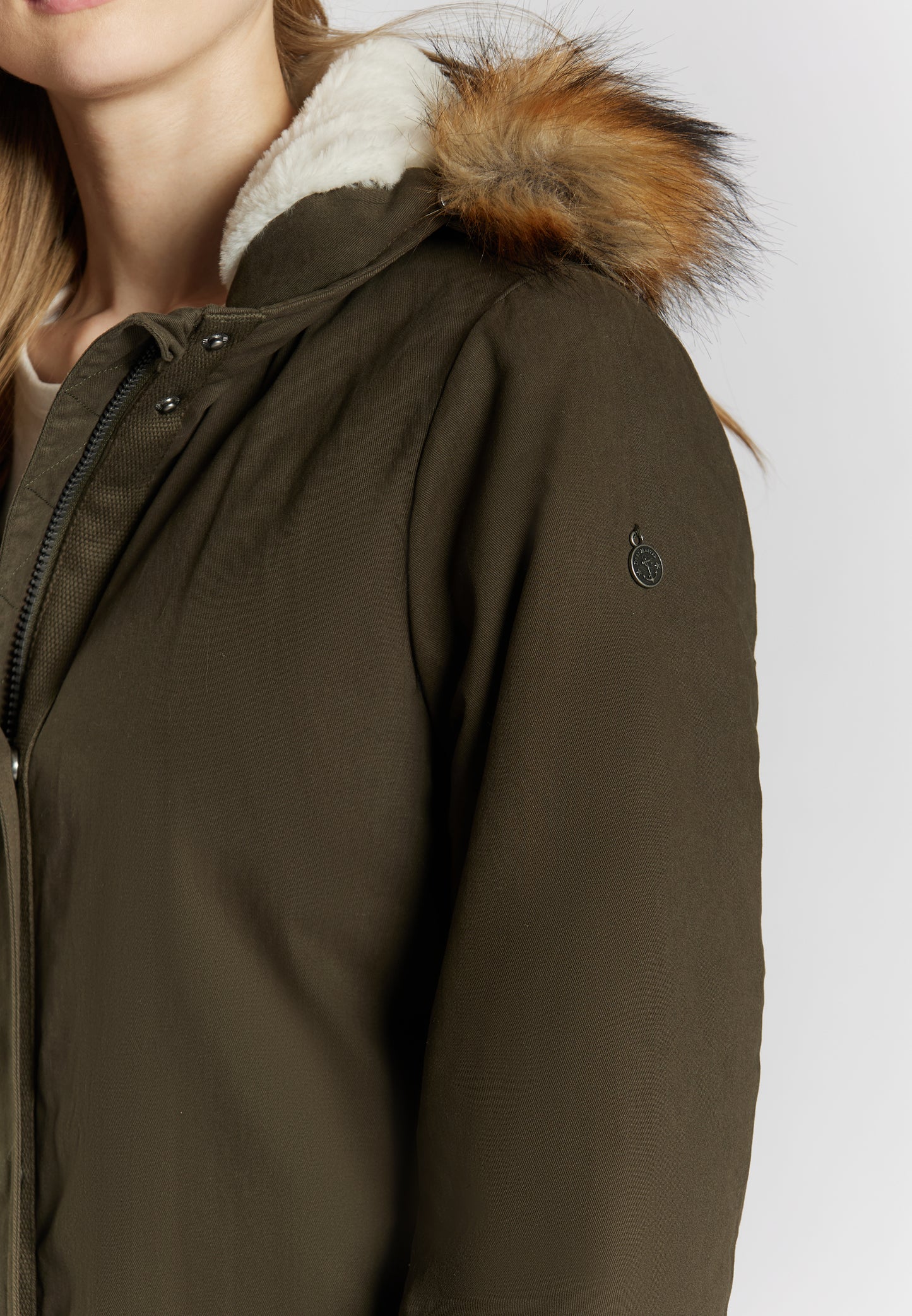 DreiMaster Vintage women's winter parka + shopping bag set