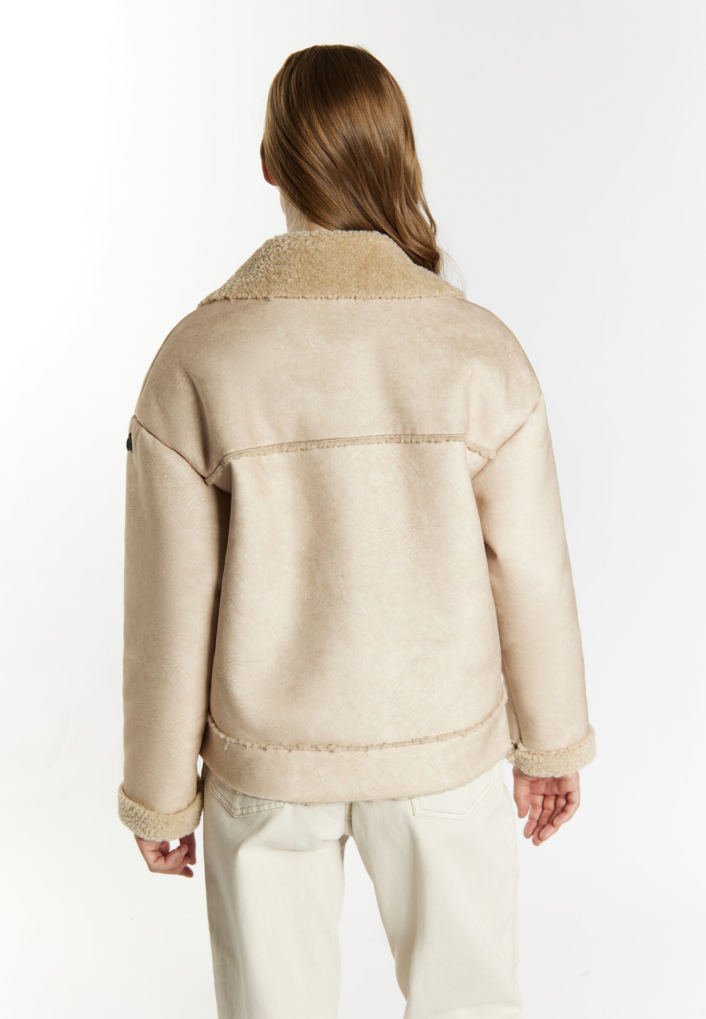 DreiMaster Vintage women's transition jacket made of imitation fur