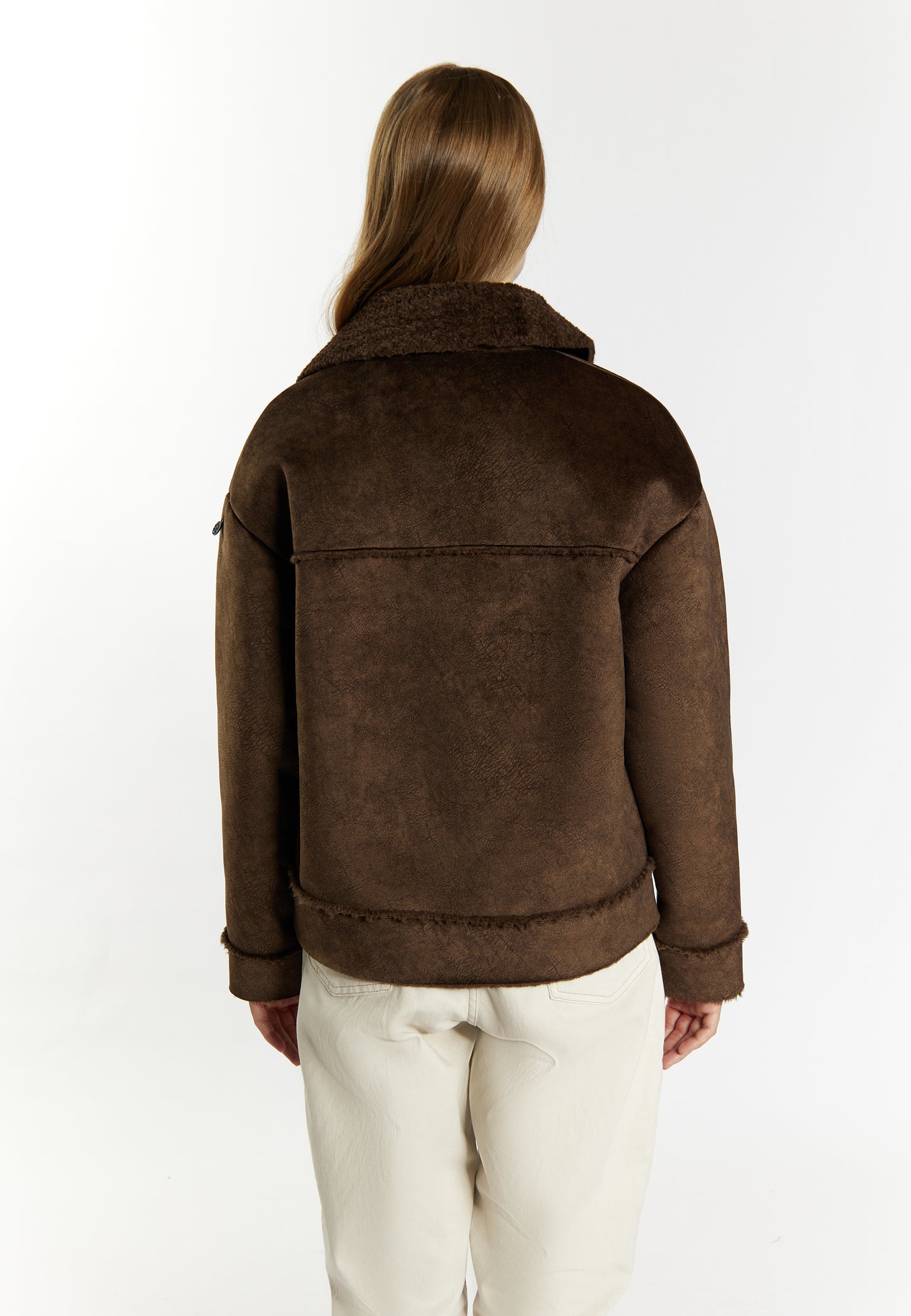 DreiMaster Vintage women's transition jacket made of imitation fur