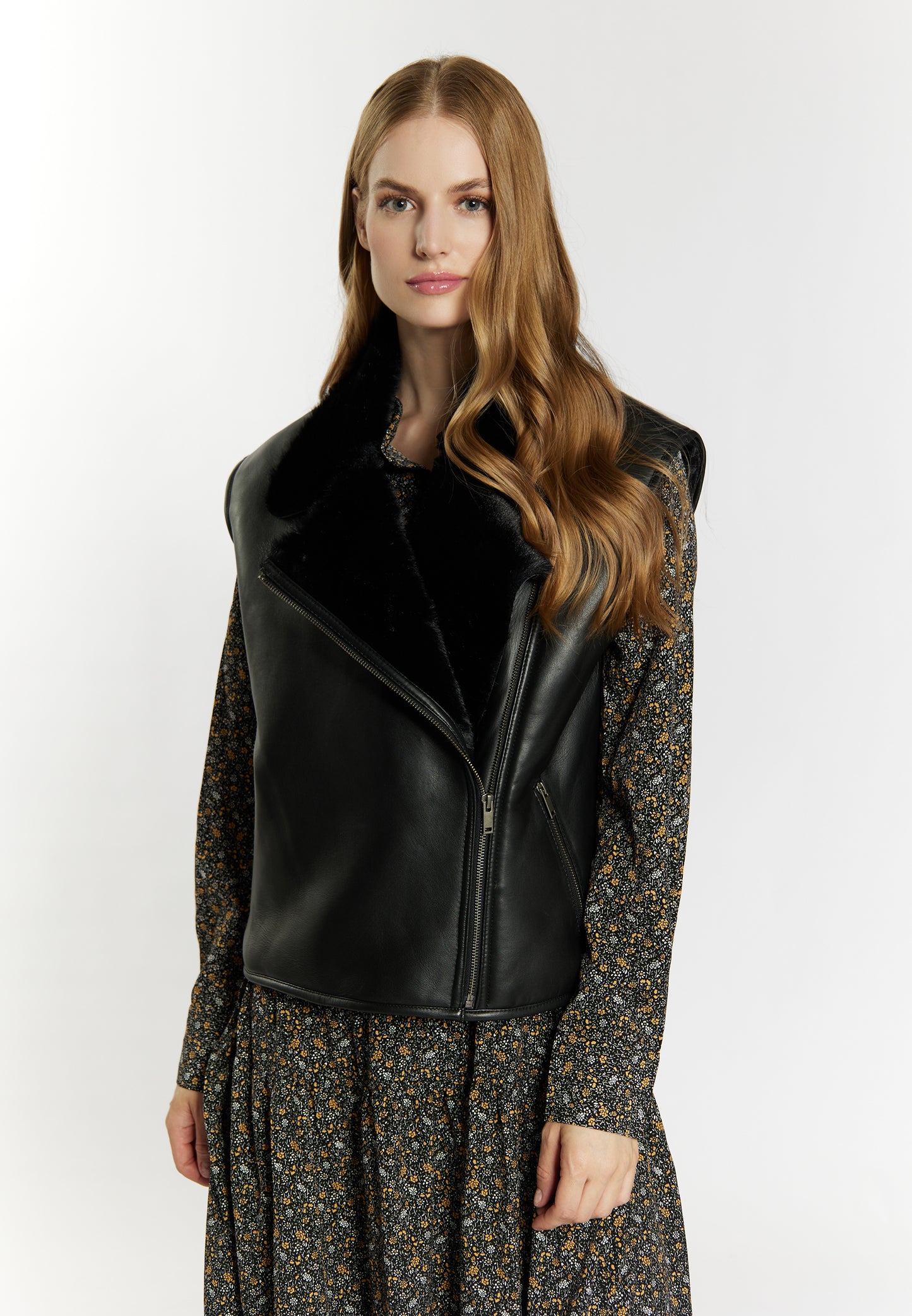 DreiMaster Vintage women's leather vest