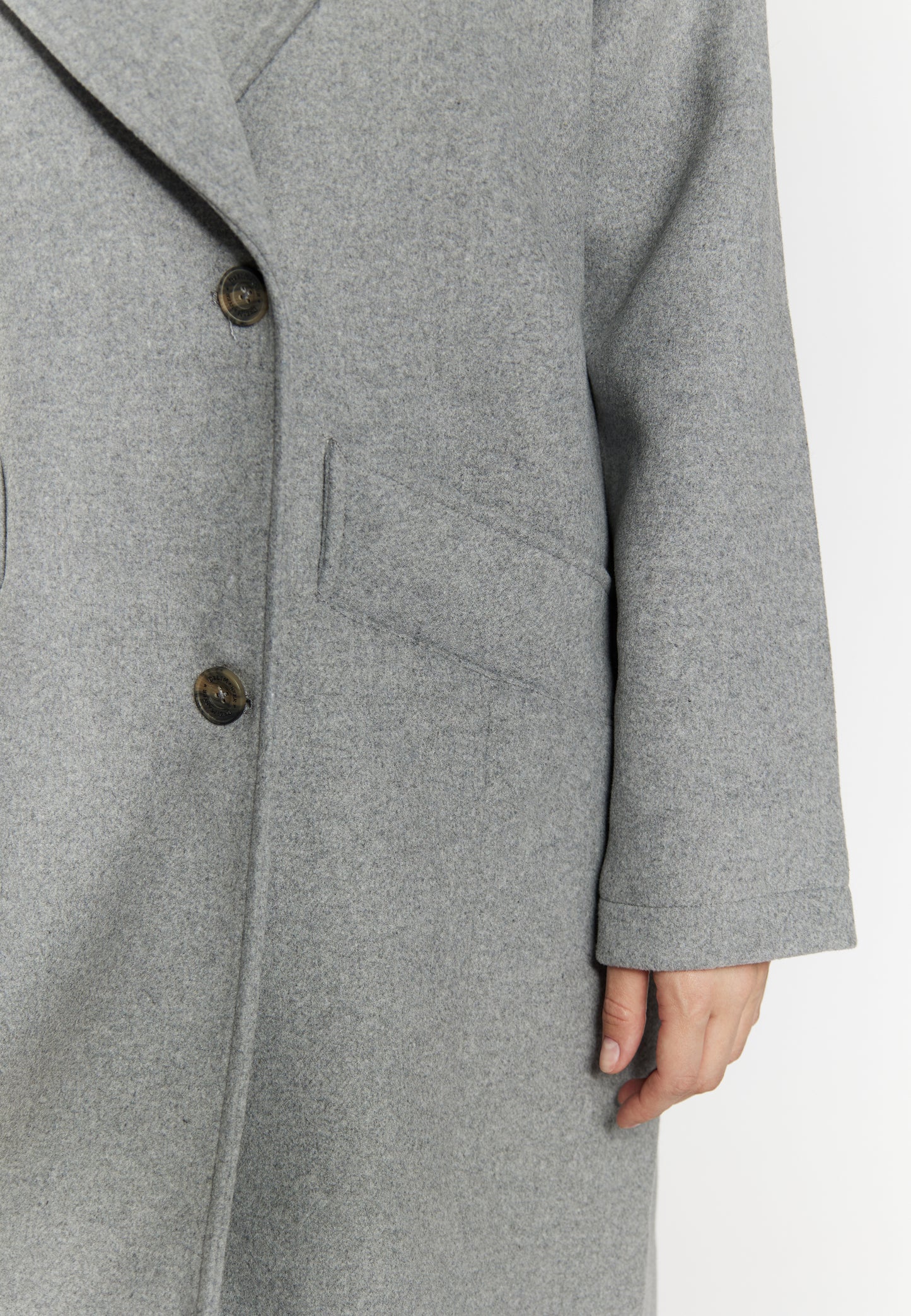 DreiMaster Vintage women's transitional coat made of wool blend