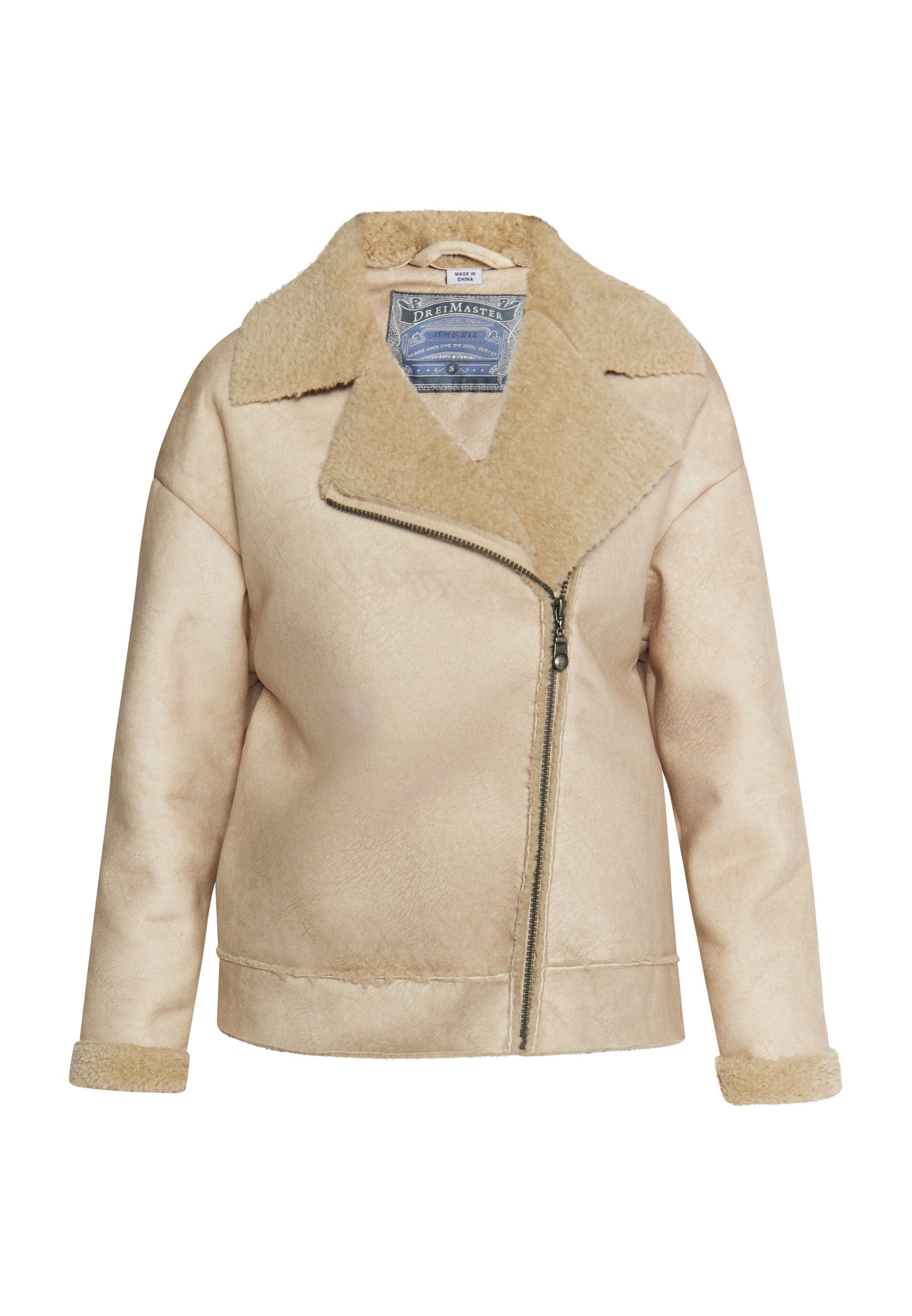 DreiMaster Vintage women's transition jacket made of imitation fur
