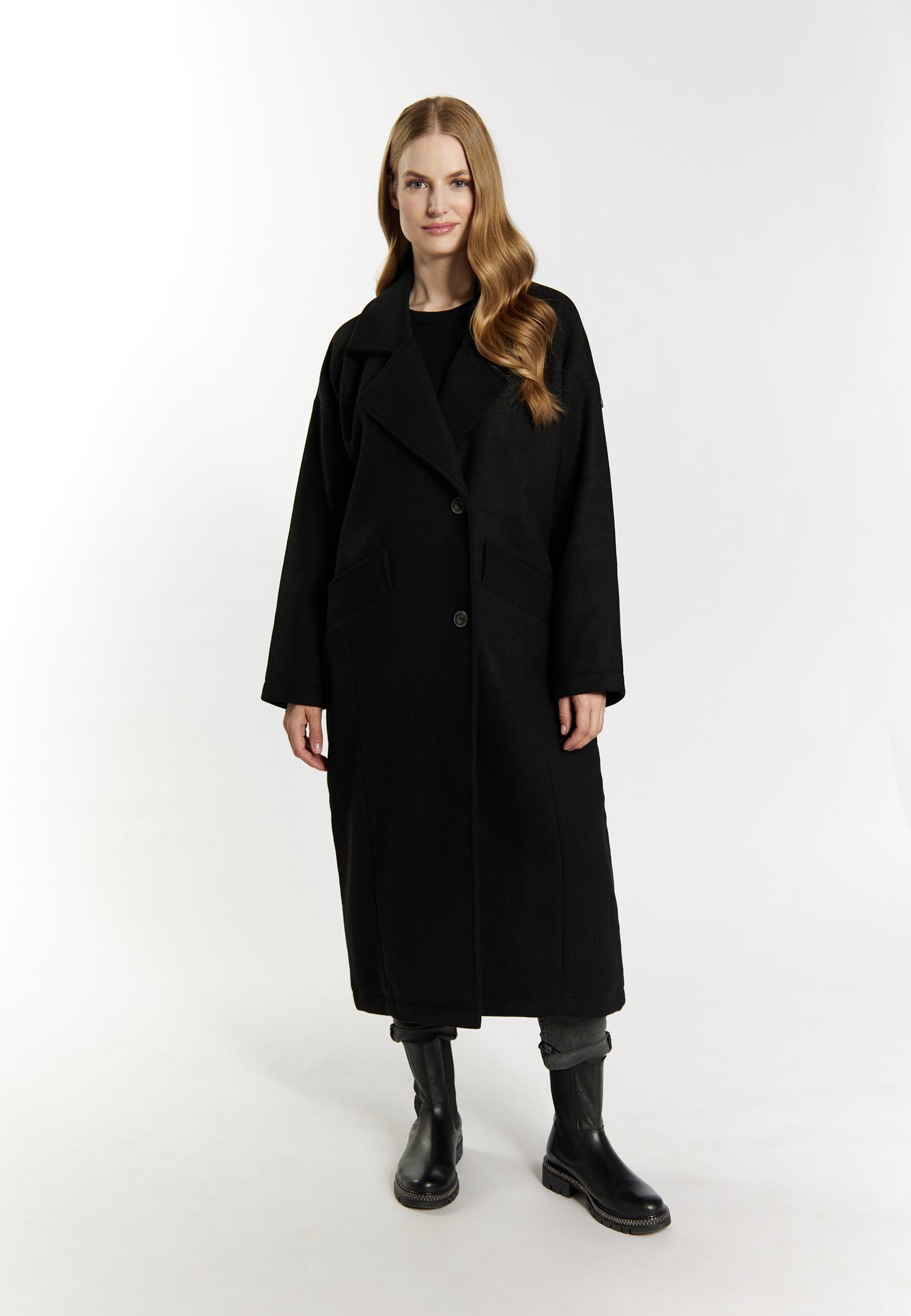 DreiMaster Vintage women's transitional coat made of wool blend