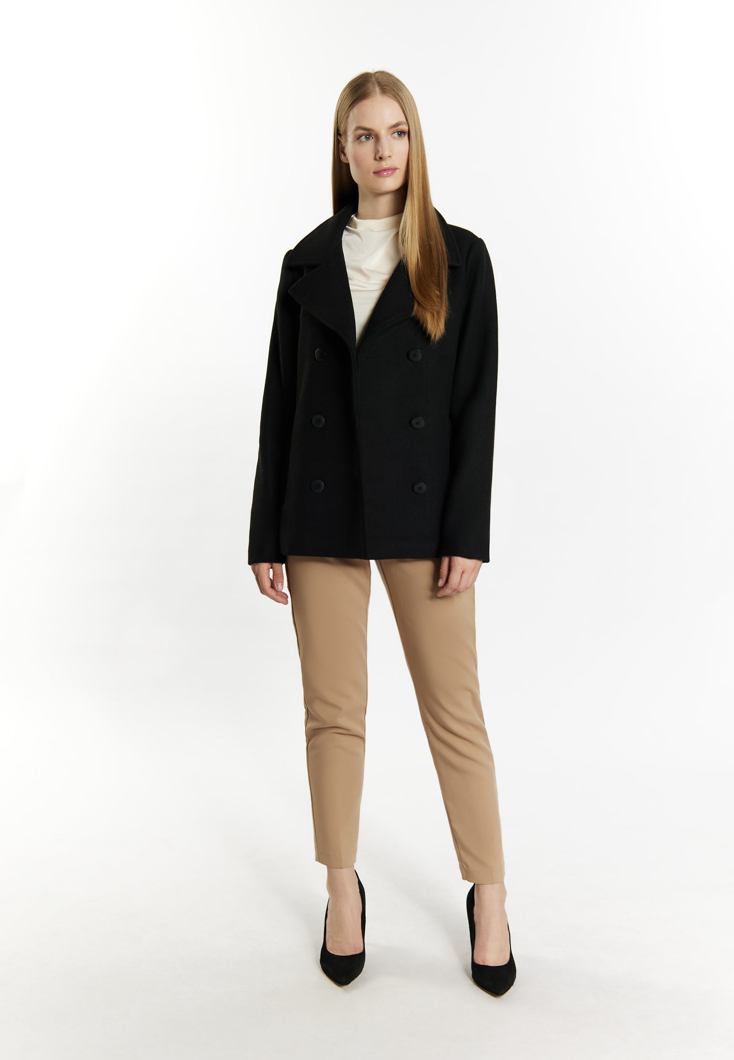 DreiMaster Klassik women's wool blend Pea coat