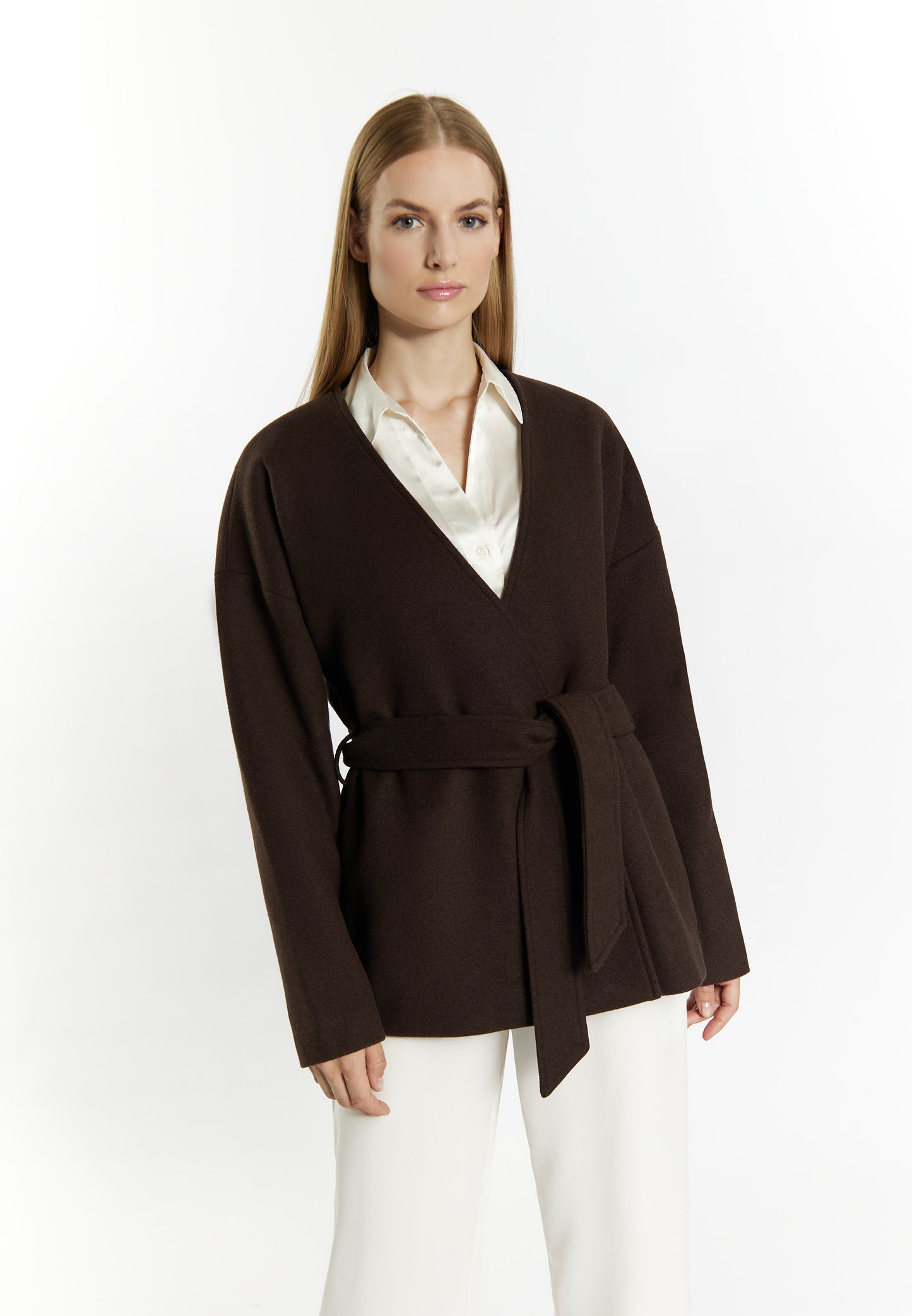 DreiMaster Klassik women's transitional jacket made from a wool blend