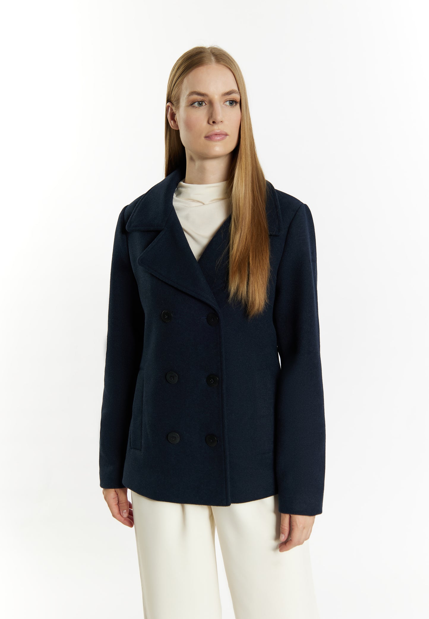 DreiMaster Klassik women's wool blend Pea coat