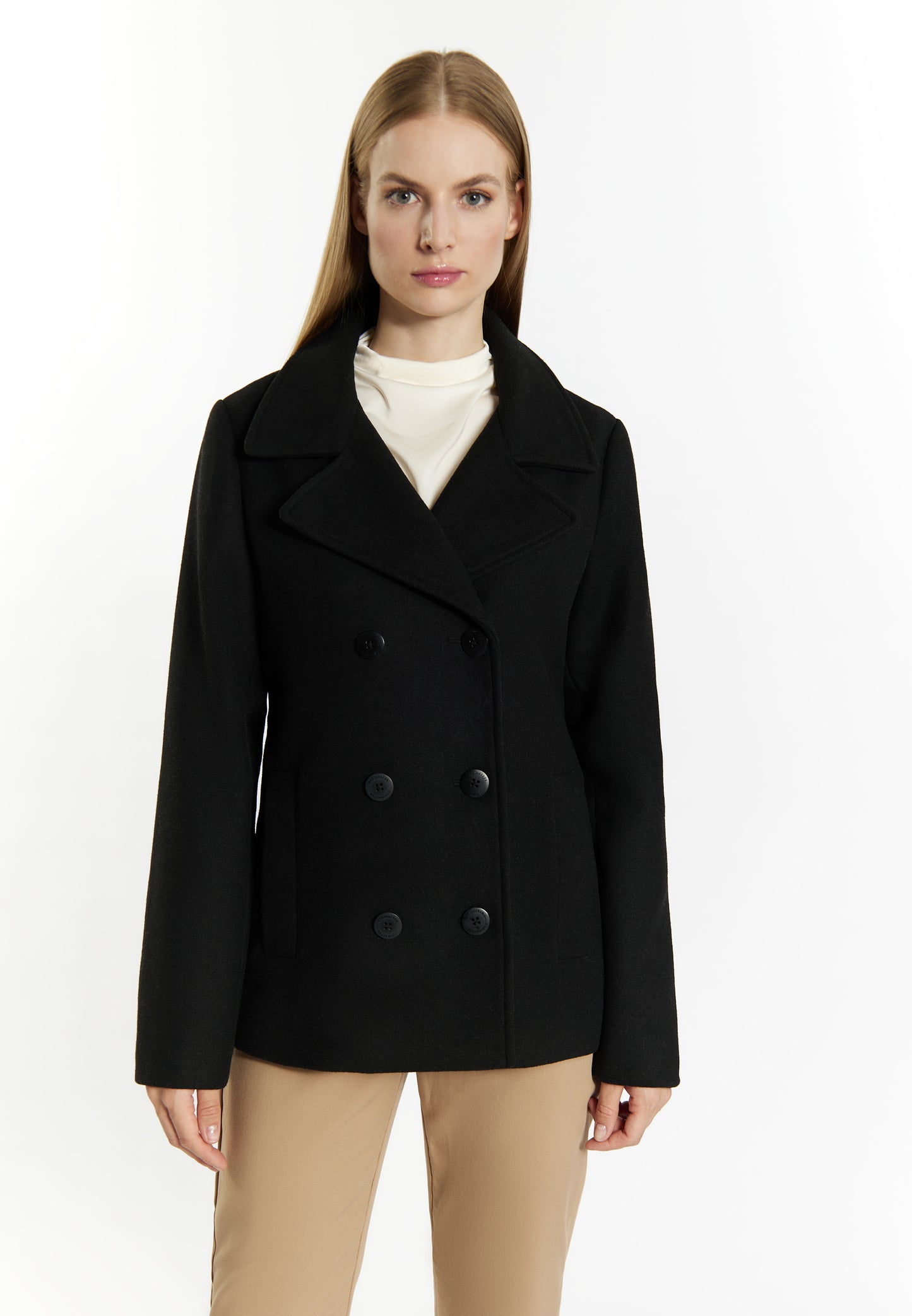 DreiMaster Klassik women's wool blend Pea coat
