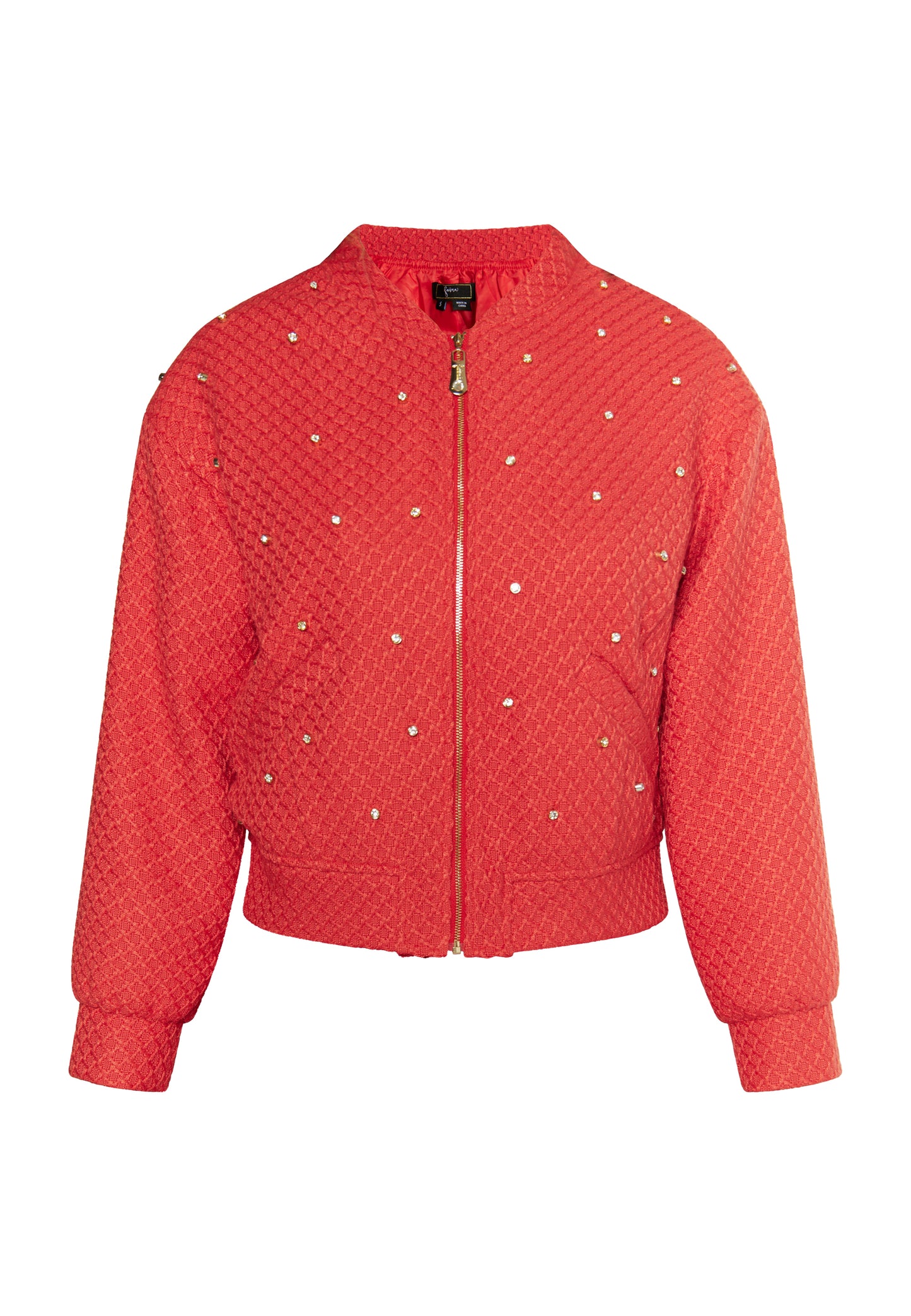 faina women's boucé jacket with rhinestones