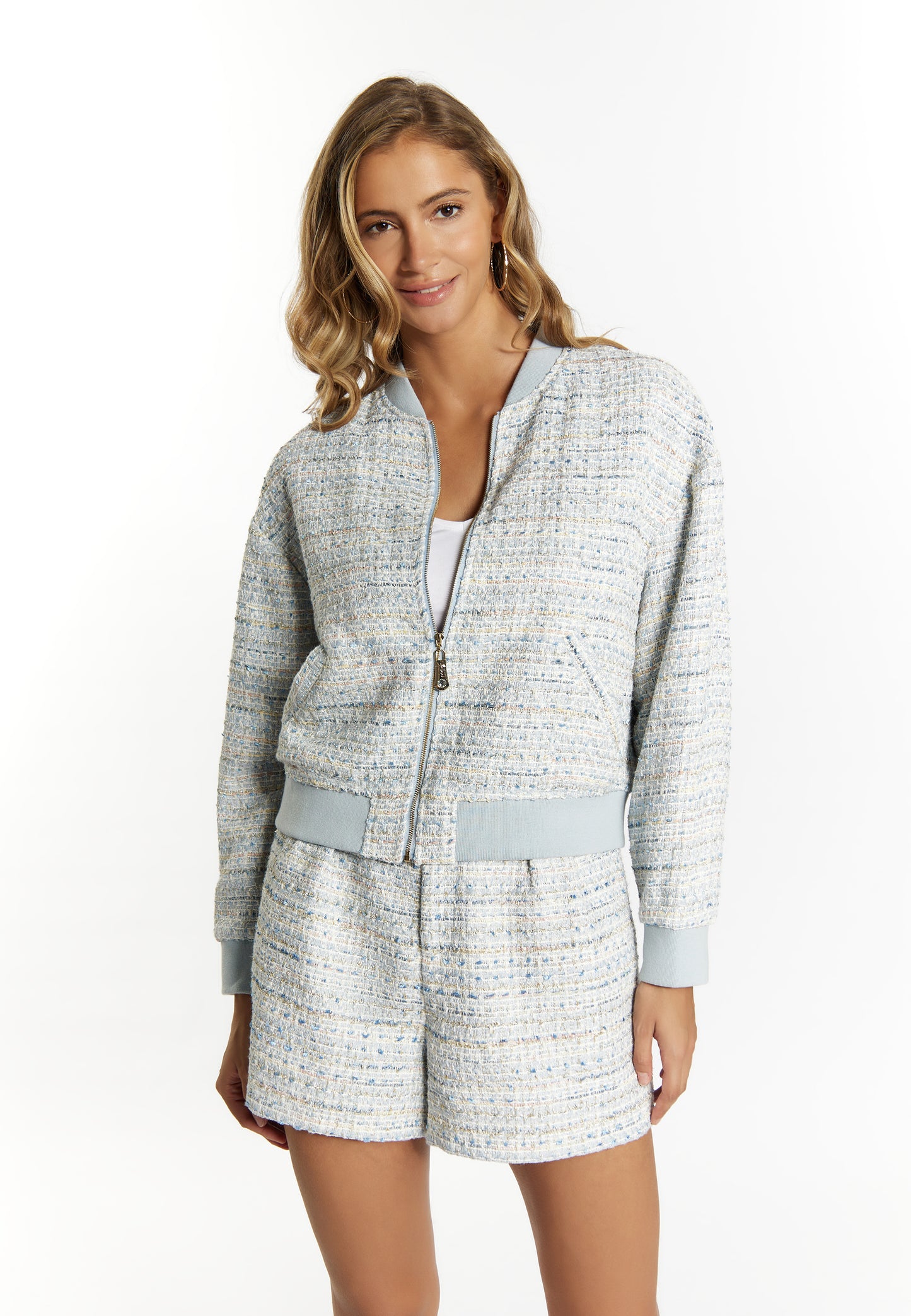 faina women's boucle blouson