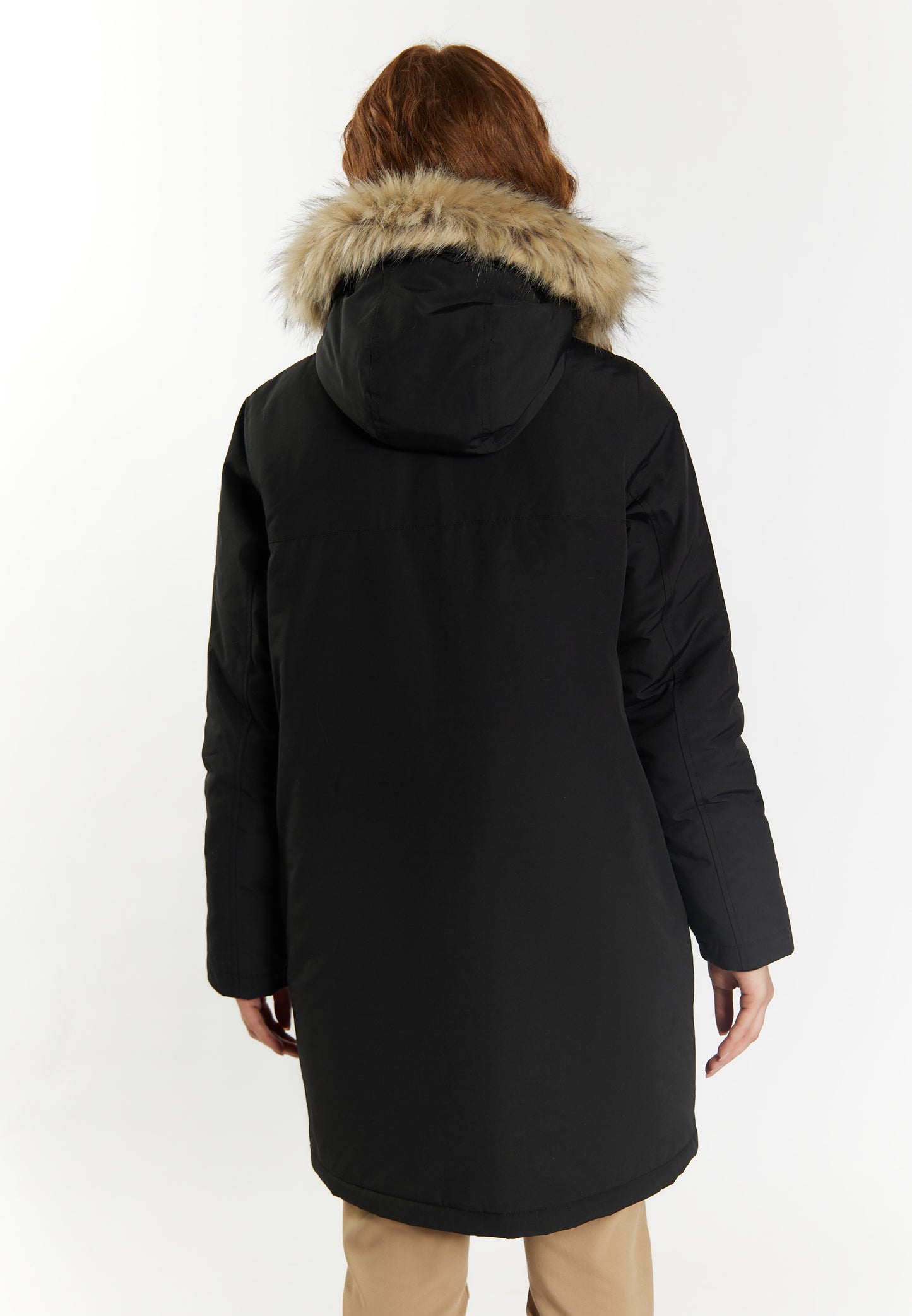 DreiMaster Klassik women's winter parka with faux fur