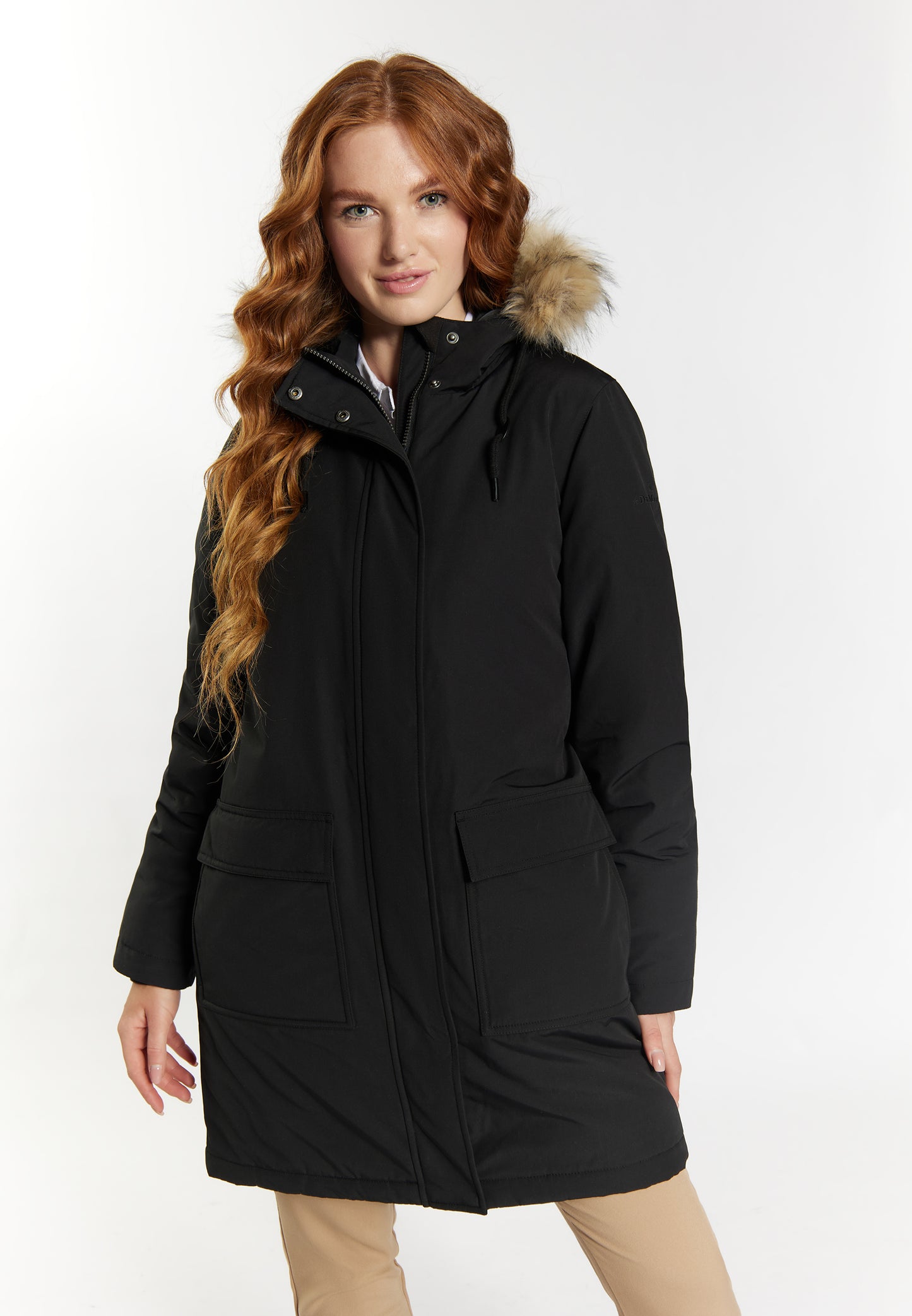 DreiMaster Klassik women's winter parka with faux fur