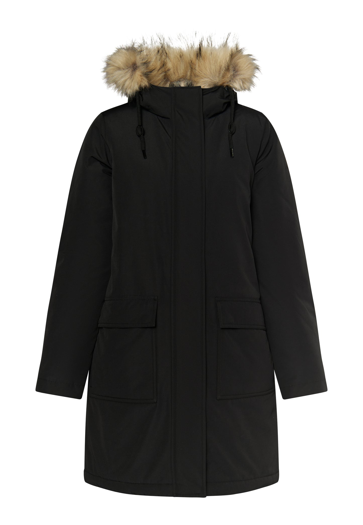 DreiMaster Klassik women's winter parka with faux fur