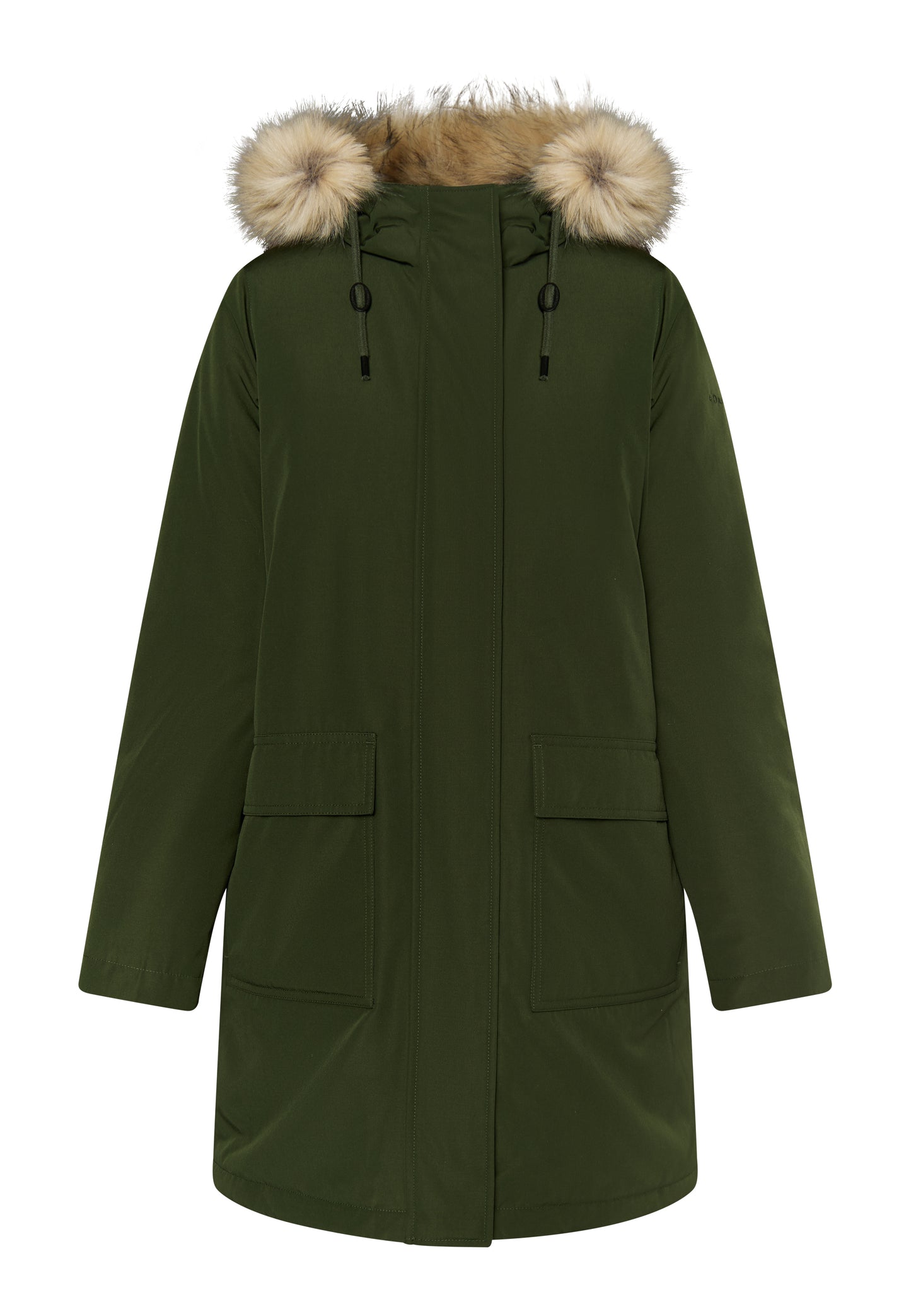 DreiMaster Klassik women's winter parka with faux fur
