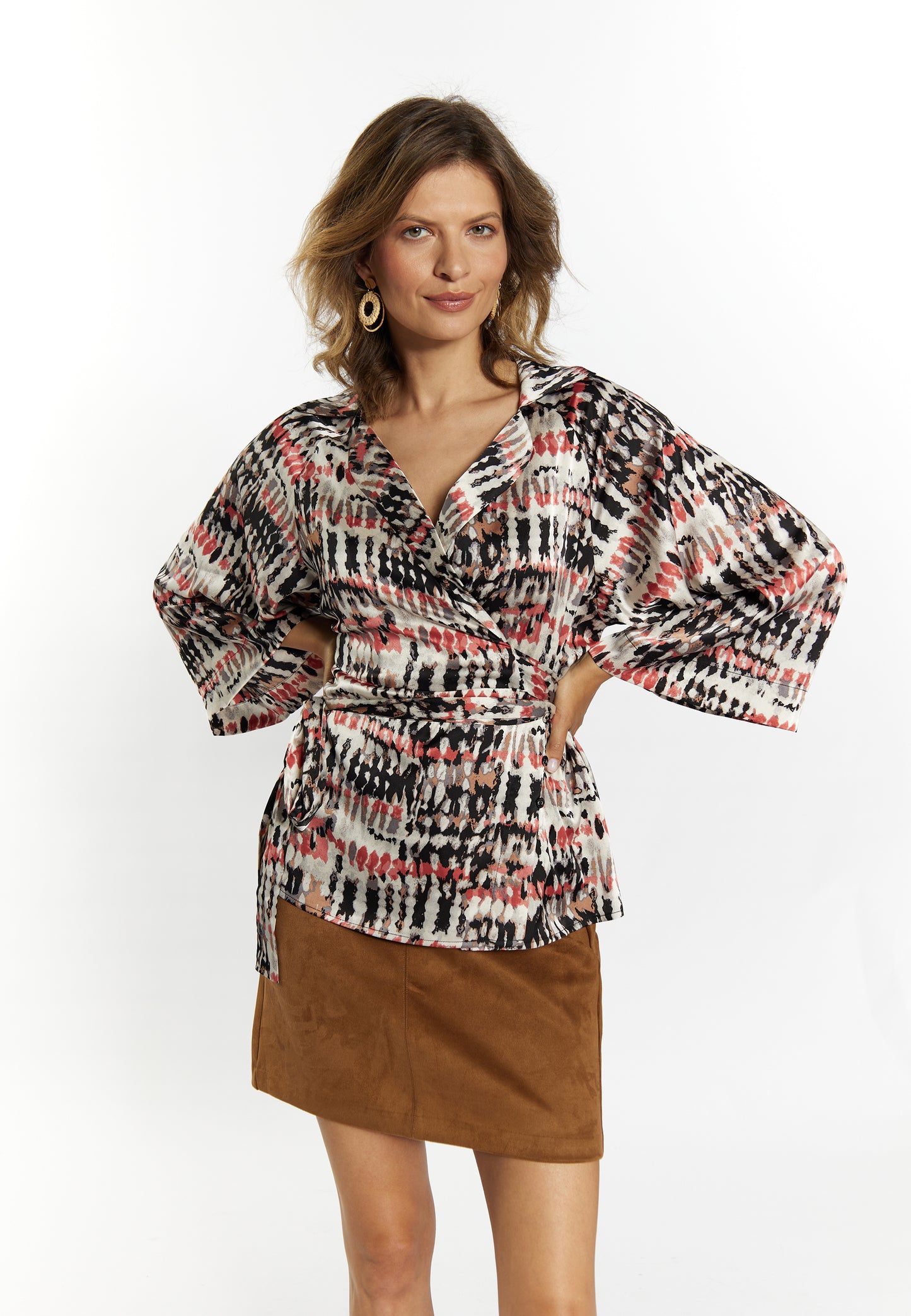 usha FESTIVAL women's wrap blouse