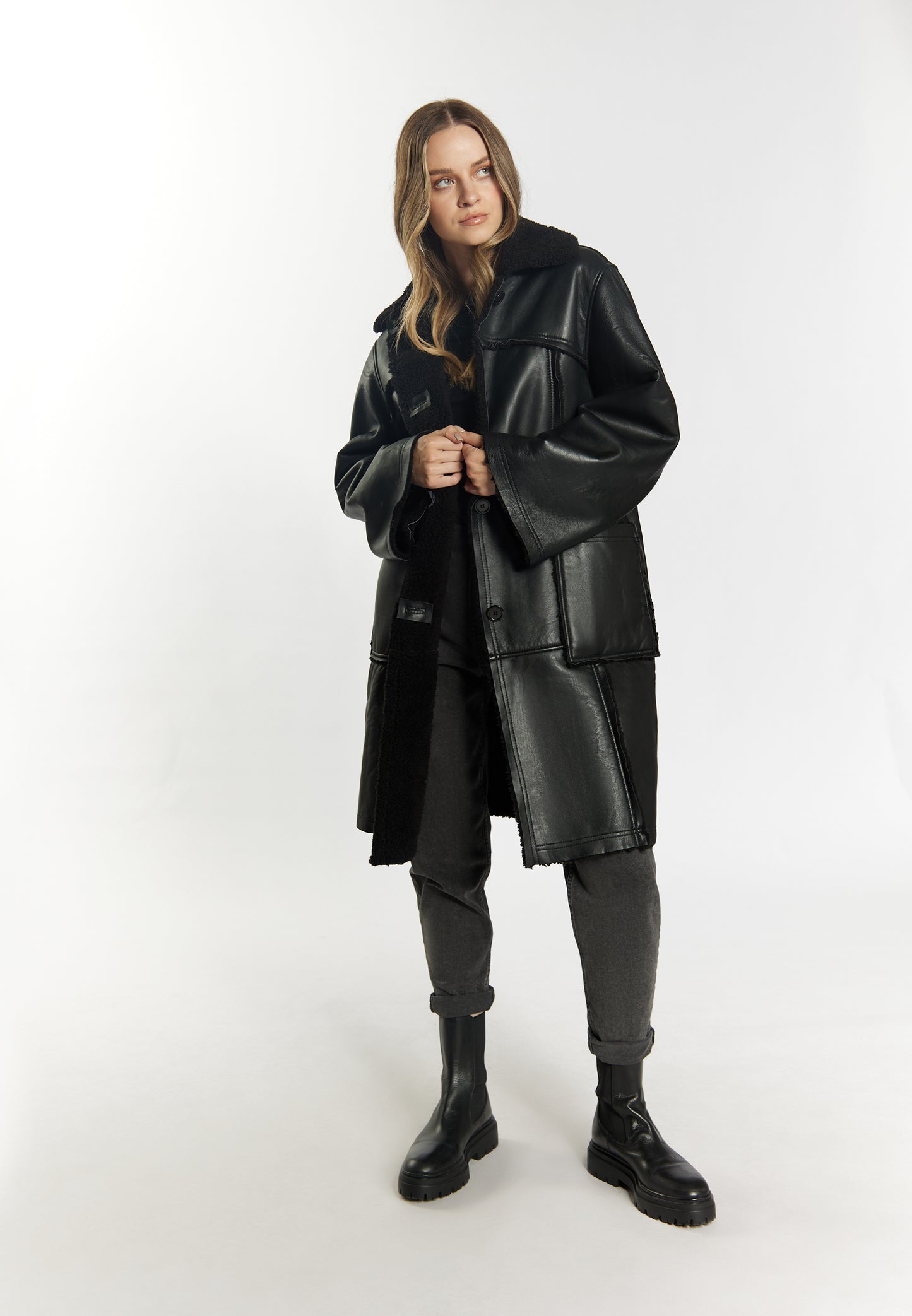 DreiMaster Vintage women's lamb Nappa coat