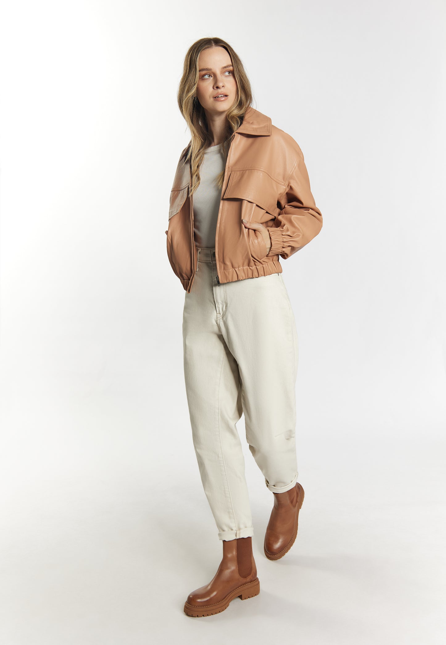 DreiMaster Vintage women's leather blouson