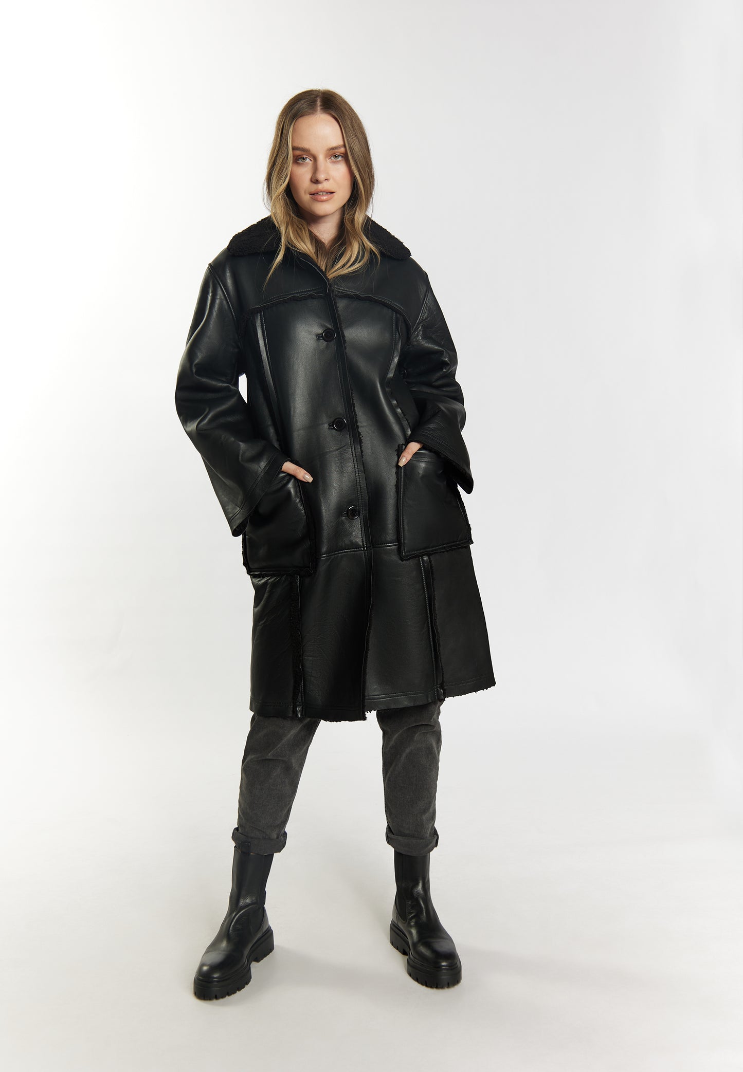DreiMaster Vintage women's lamb Nappa coat